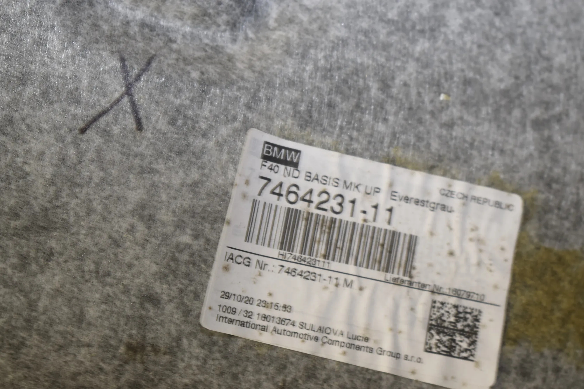 Roof Headliner – OEM 7464231 · BMW 1 (F40) (2019 - -) (F40)118i 2020 – 4