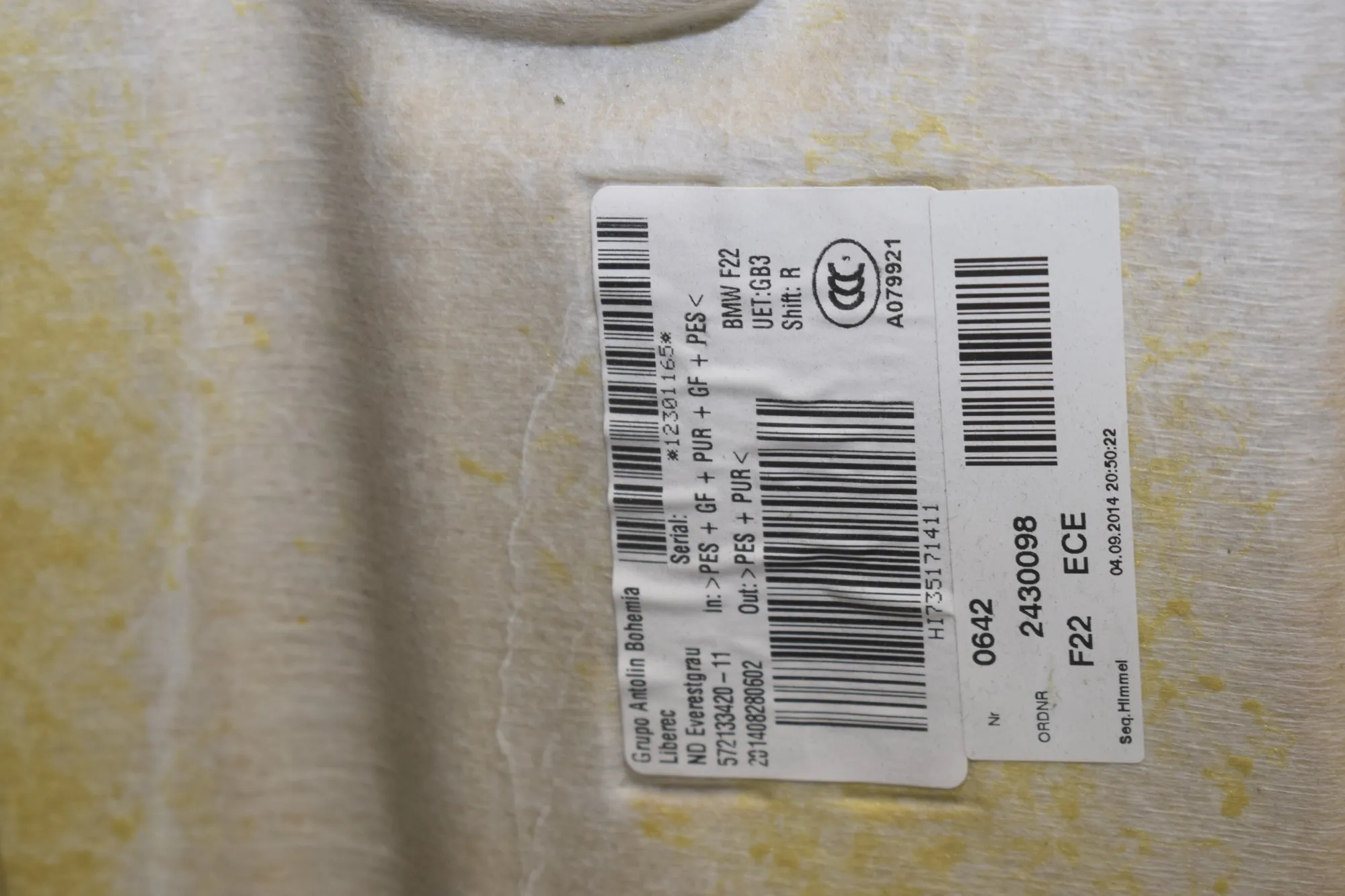 Roof Headliner – OEM 8280602 · BMW 2 Coupe (F22, F87) 220 i 2014 – 8