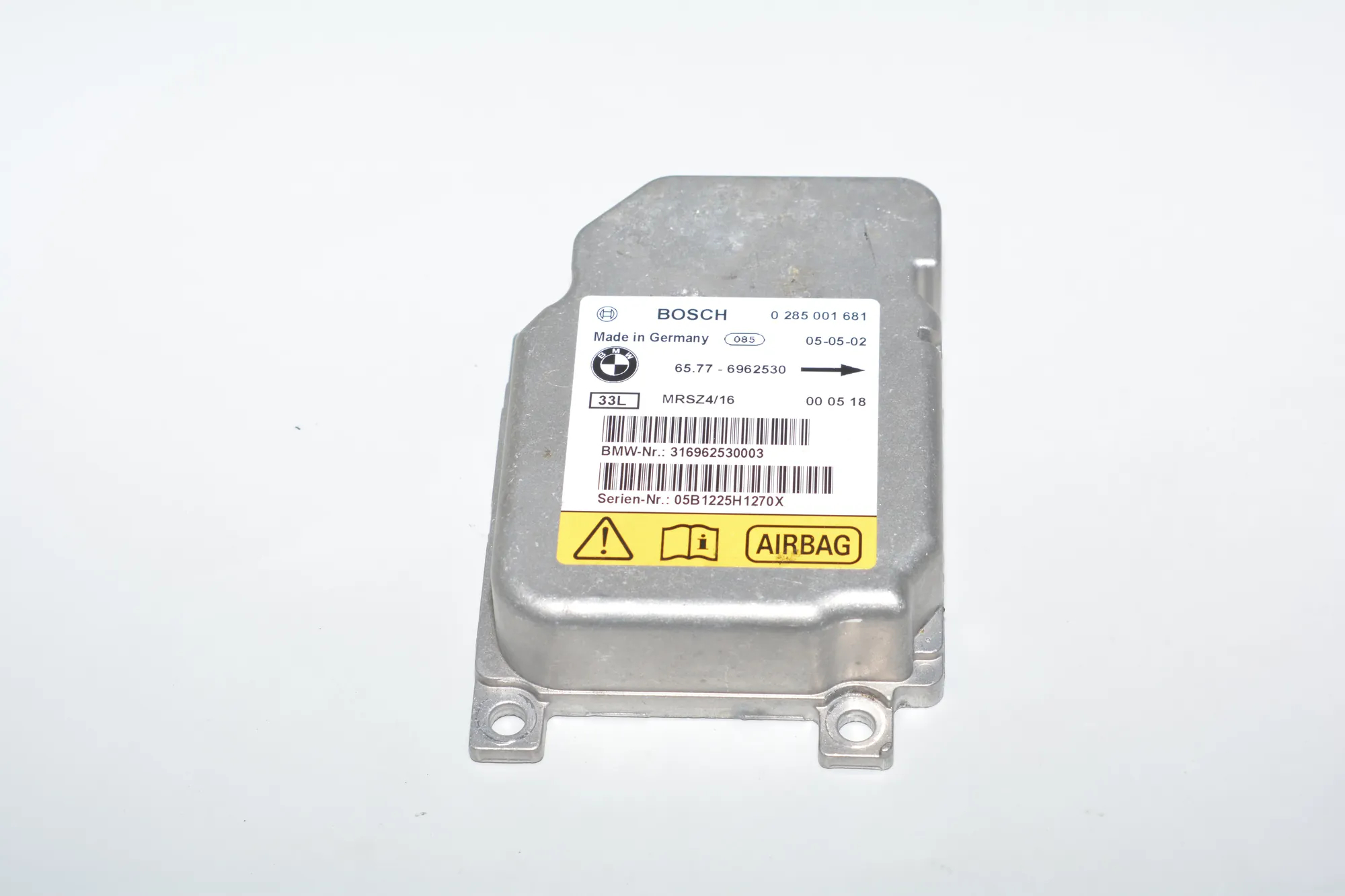 SRS Control Unit – OEM 6962530 · BMW X5 (E53) 3.0 d 2005 – 2