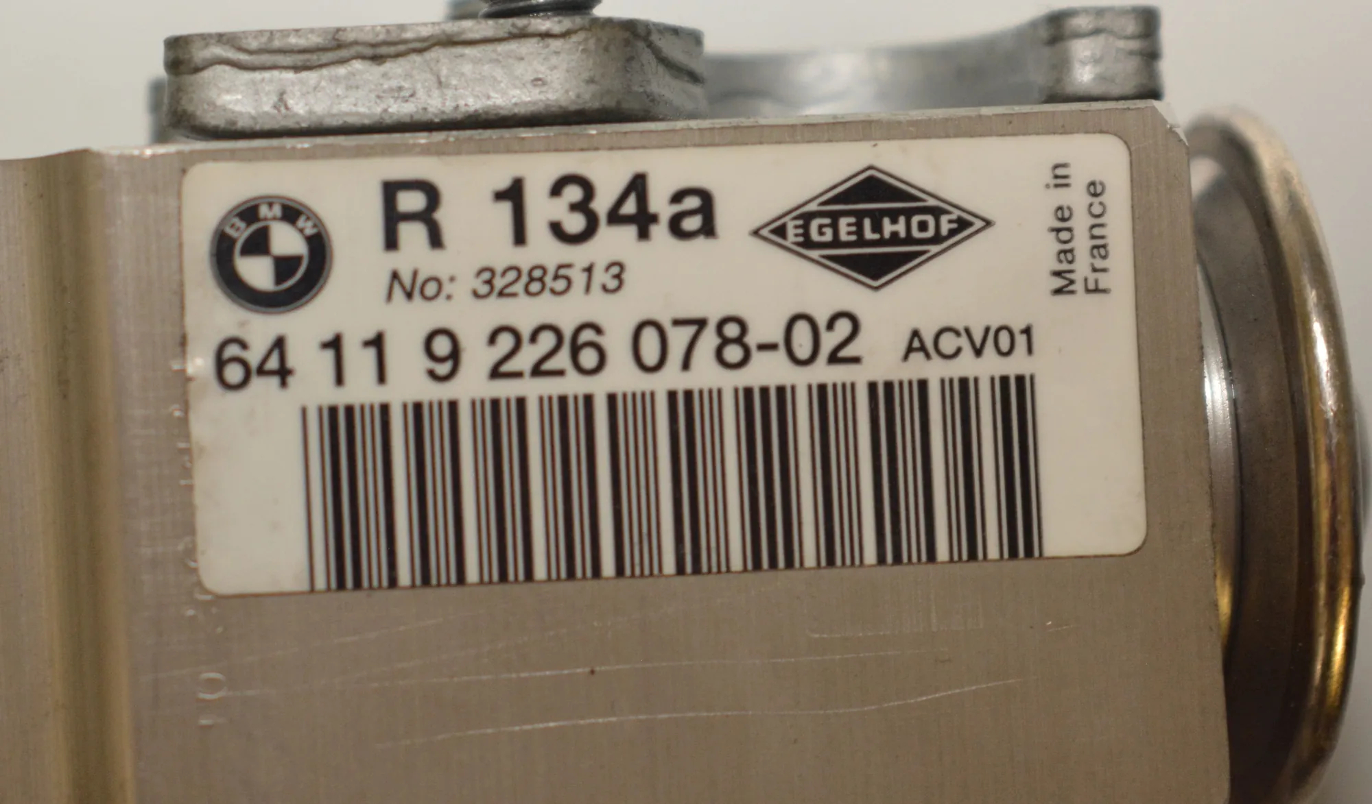A/C Conditioner Expansion Valve – OEM 9226078 · BMW 3 Coupe (E92) 325 d 2011 – 6
