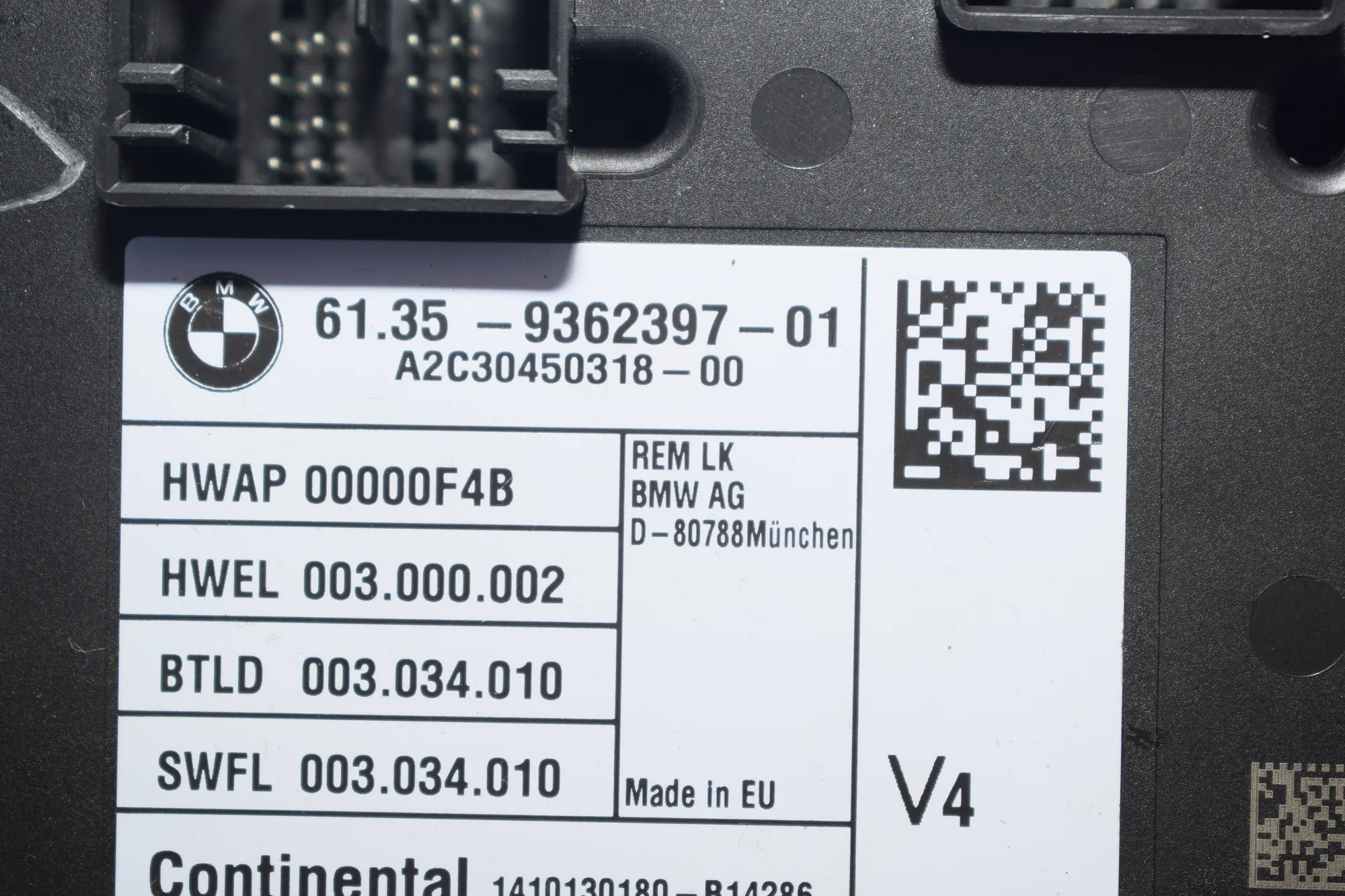 Other Control Units – OEM 9362397 · BMW 2 Coupe (F22, F87) BMW 2 Coupe (F22, F87) M 235 i 2015 – 4