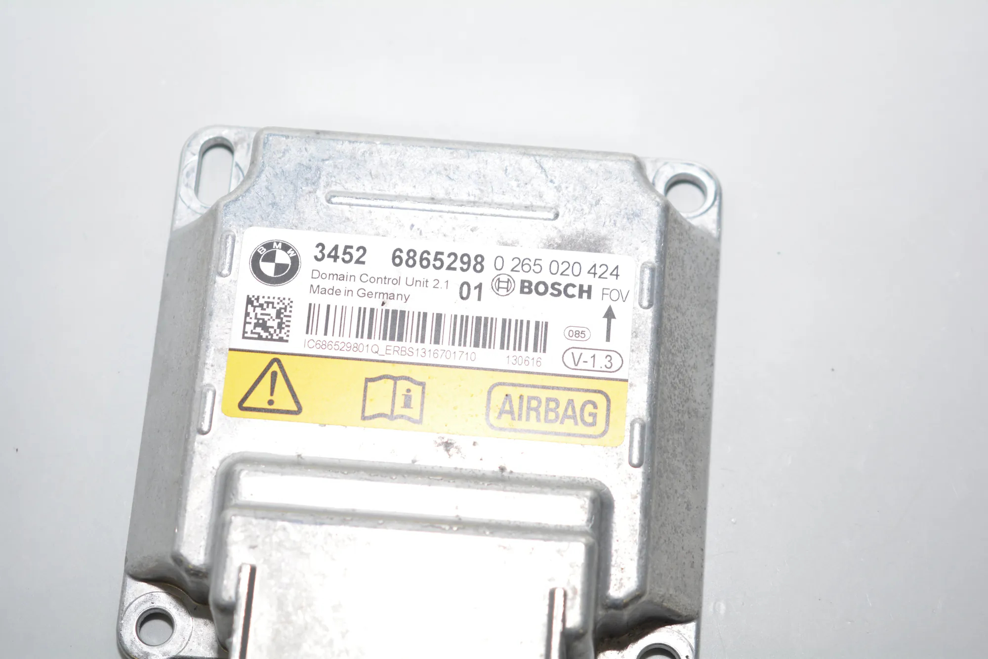 SRS Control Unit – OEM 6865298 · BMW 3 (F30, F80) 330 d xDrive 2013 – 3