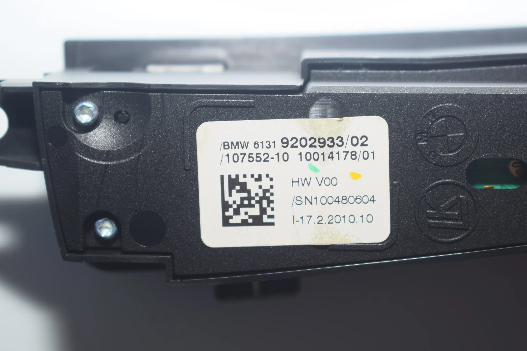Button Switch Panel – OEM 9202933 · BMW 5 (F10) BMW 5 (F10) 2010 – 4