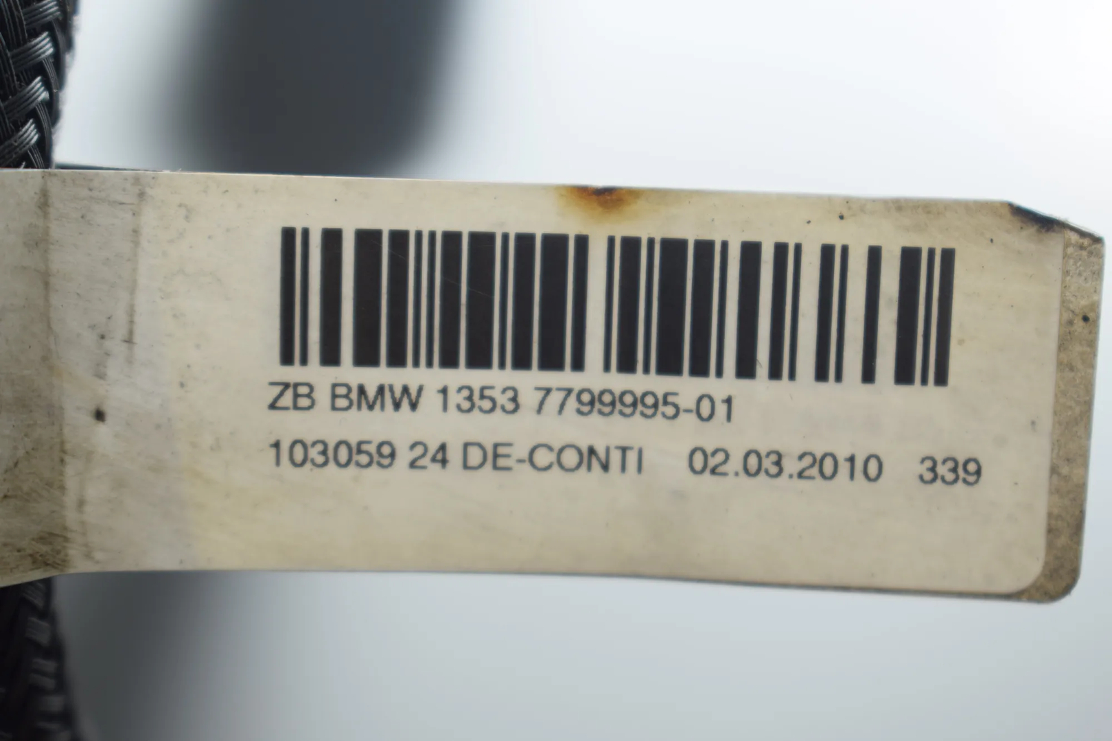 Fuel Hose – OEM 7799994 · BMW 3 Coupe (E92) 330 d 2010 – 4