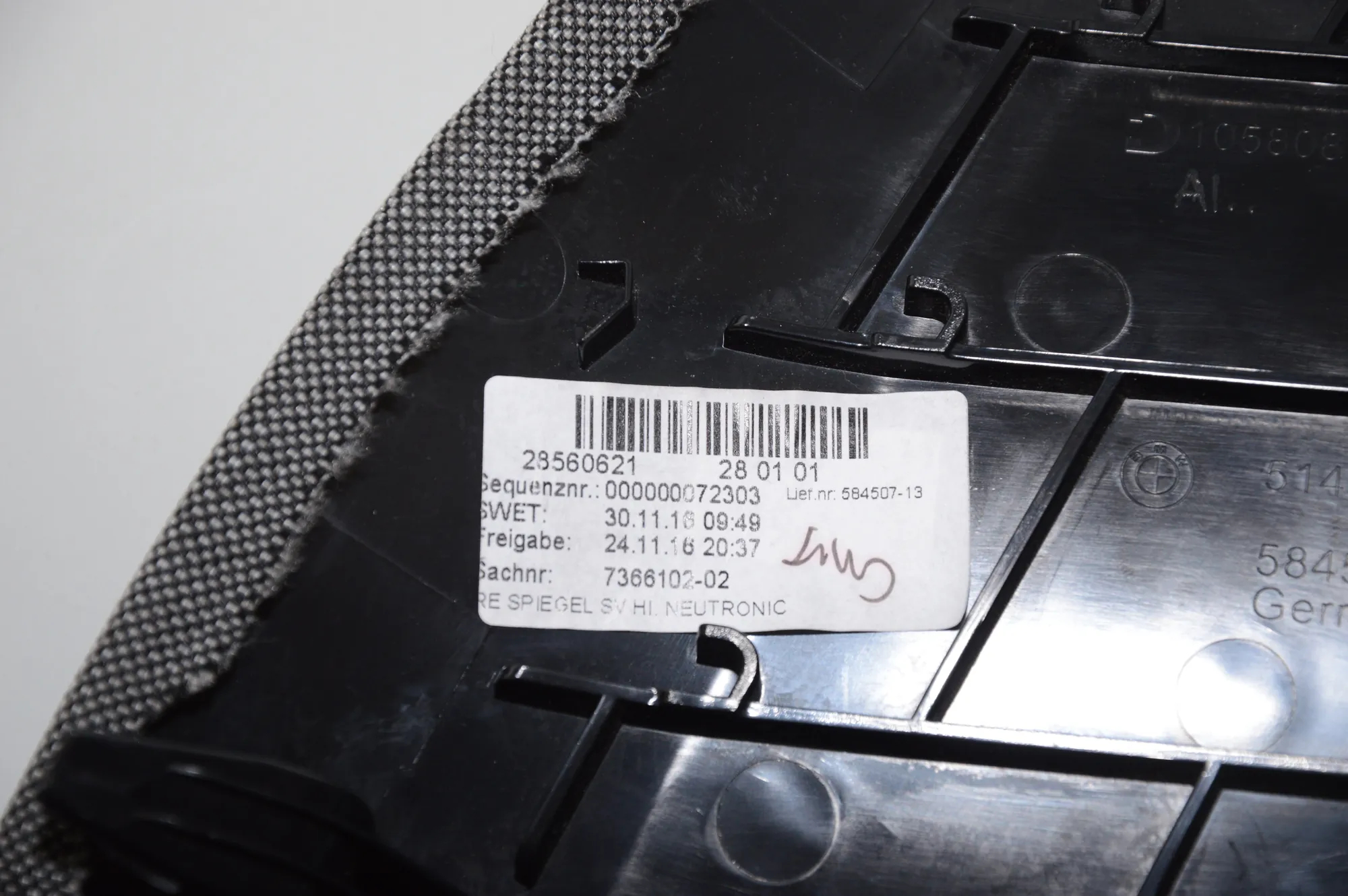 Other Interior Parts – OEM 7366102 · BMW i3 (I01) Hybrid 2016 – 5