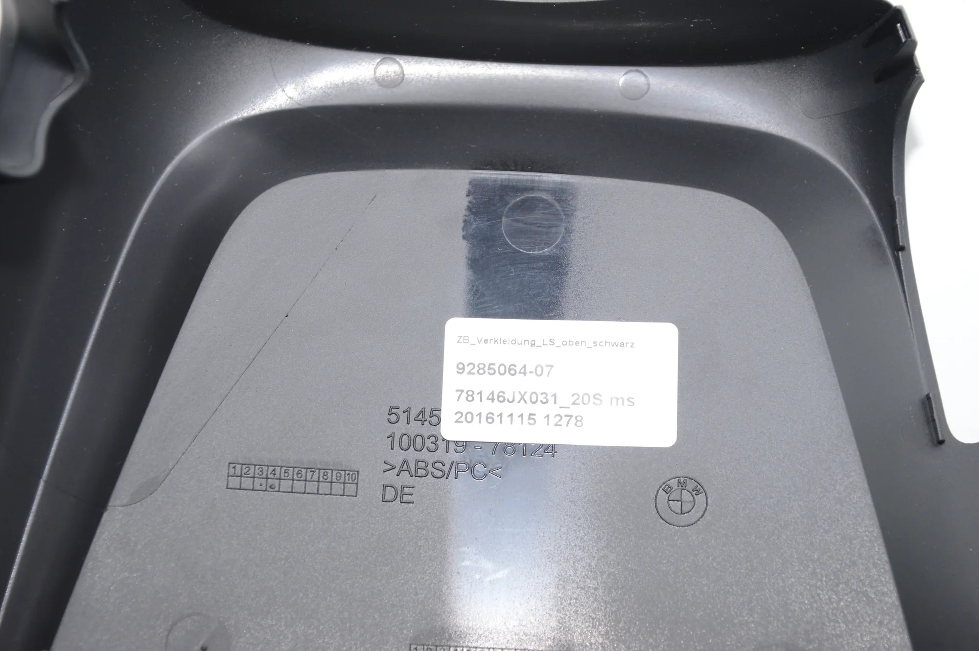 Steering Mechanism Trim – OEM 9285065 · BMW i3 (I01) Hybrid 2016 – 6