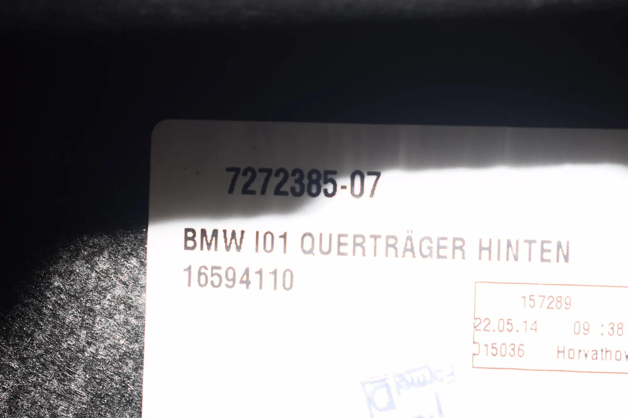 Other Interior Parts – OEM 7272385 · BMW i3 (I01) Hybrid 2014 – 3