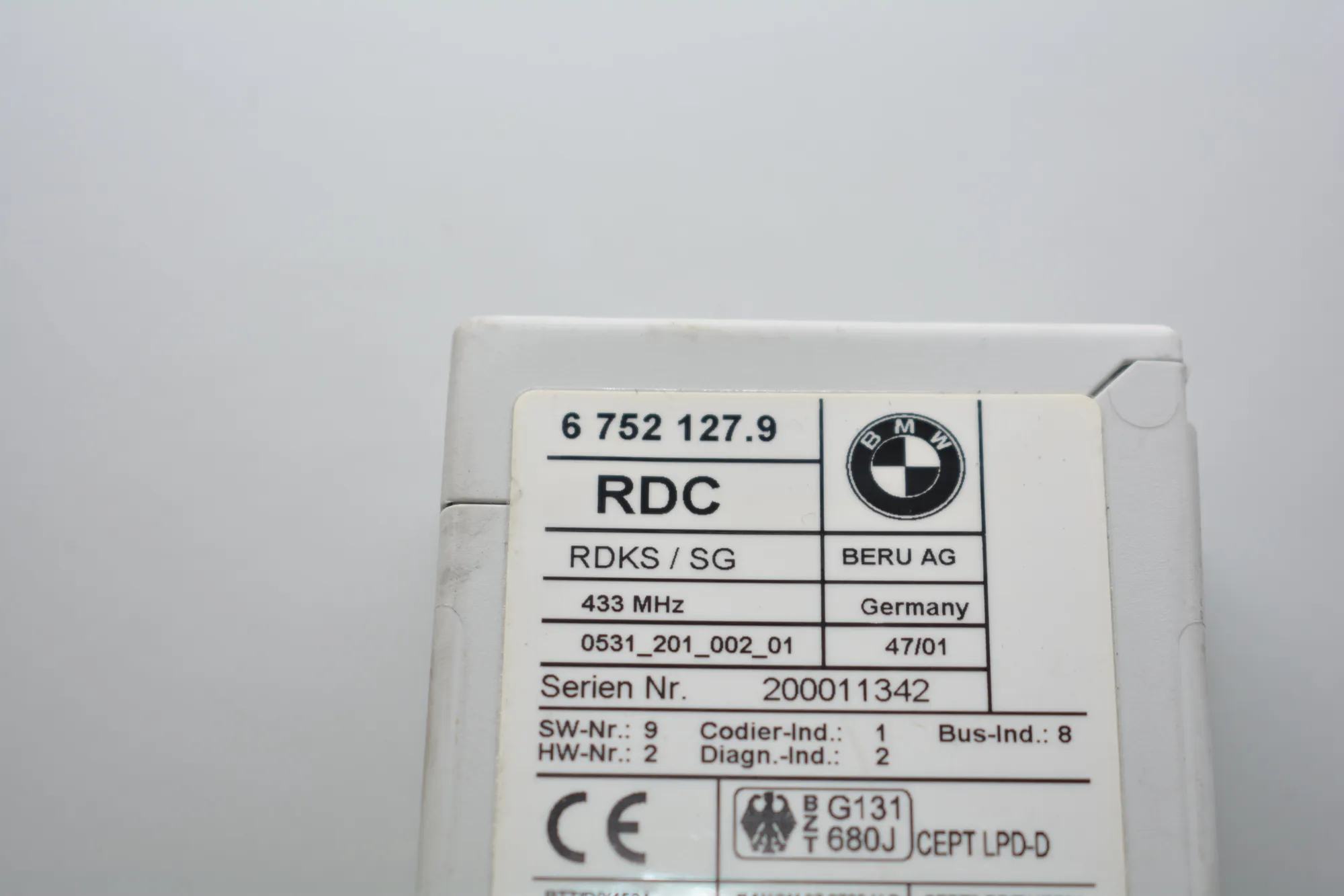 Other Control Units – OEM 6752127 · BMW X5 (E53) 4.6 is 2002 – 4