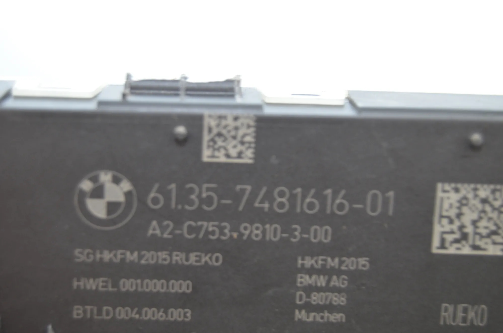 Electric Tailgate Opening Kit – OEM 7481616 · BMW 4 Gran Coupe (F36) 430 d 2016 – 6