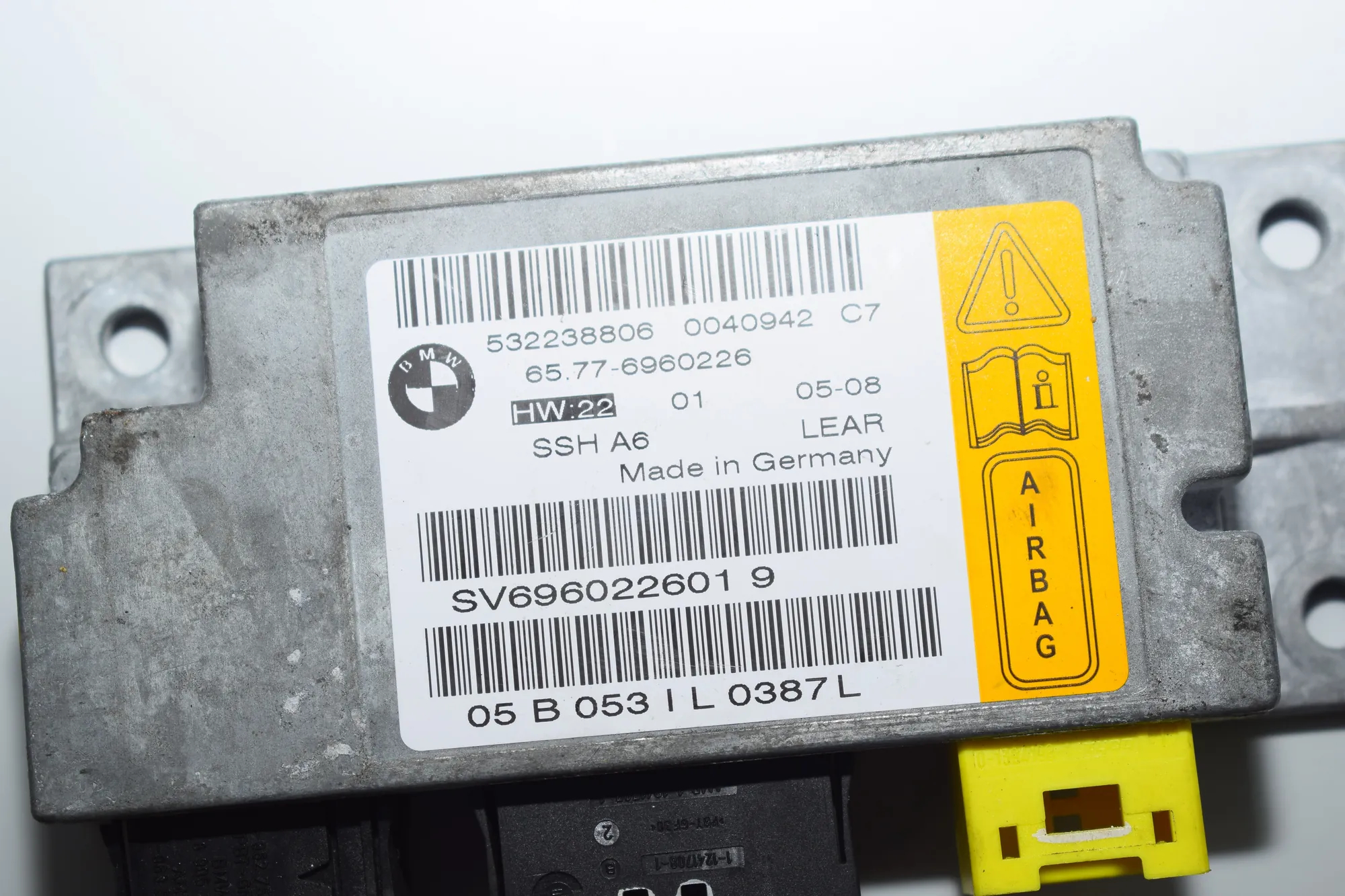 SRS Control Unit – OEM 6960226 · BMW 7 (E65, E66, E67) 730 Ld 2005 – 3
