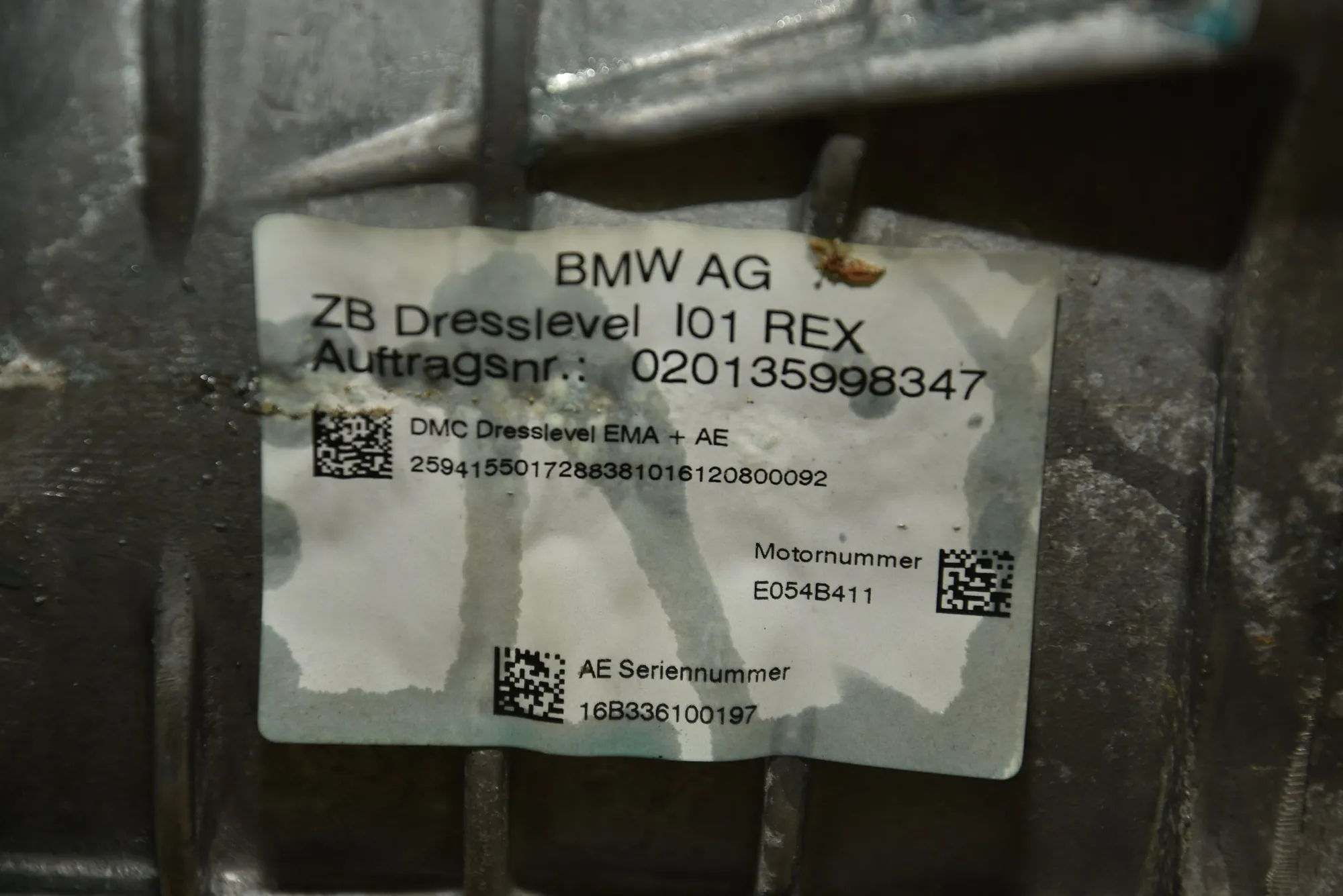 Electric motor EV – OEM 7626081 · BMW i3 (I01) Hybrid 2016 – 6