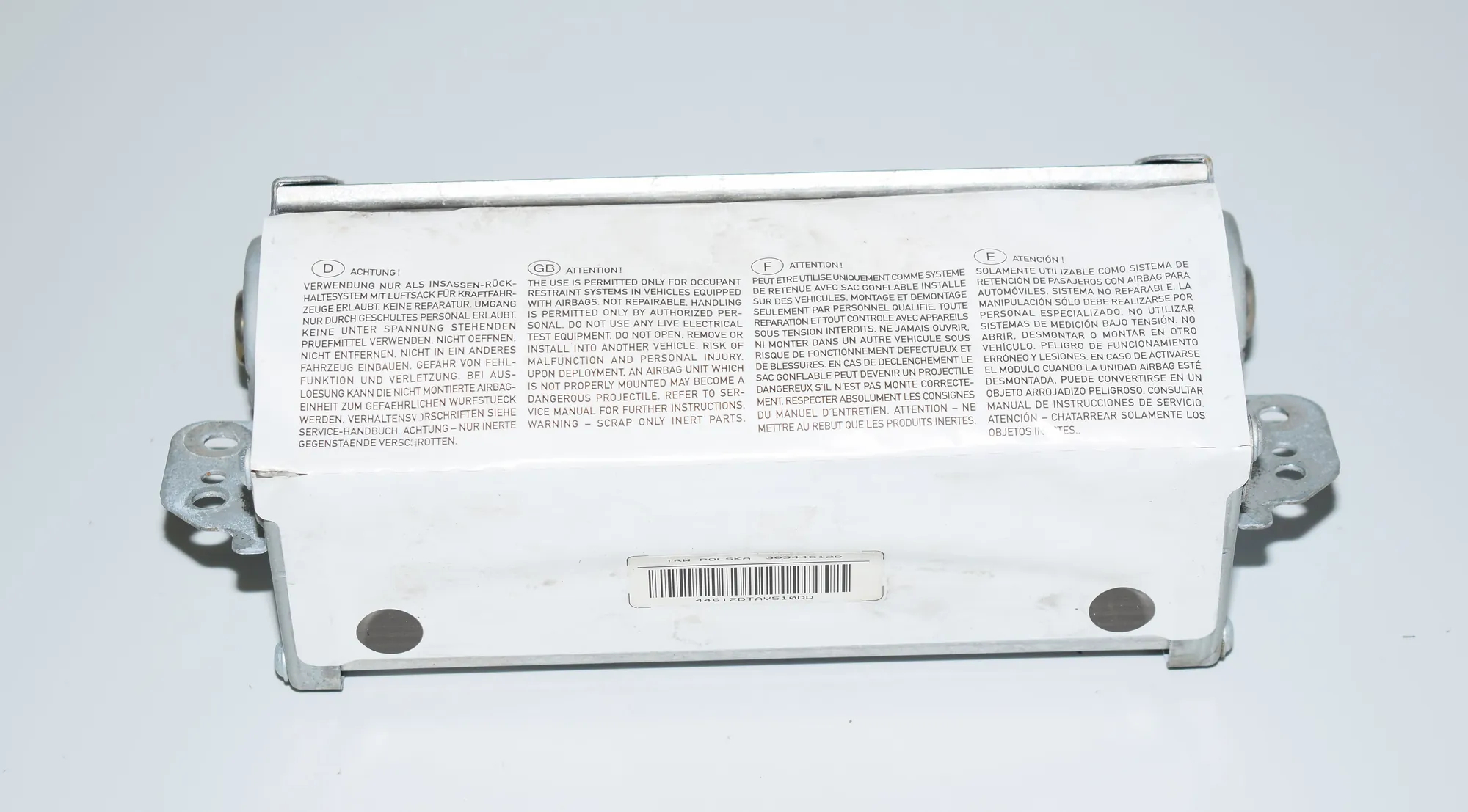 Dashboard Safety Bag SRS – OEM 3970560 · BMW X3 (E83) 2.0 d 2005 – 3