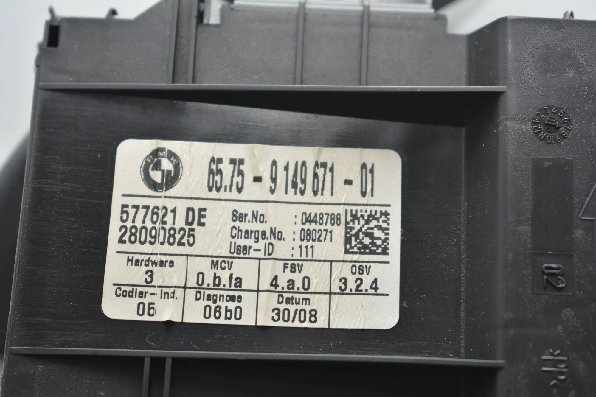 Other Control Units – OEM 9149671 · BMW 1 (E87) 118 d 2008 – 4