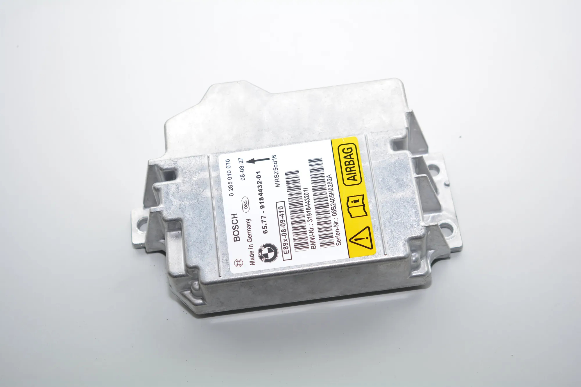 SRS Control Unit – OEM 9184432 · BMW 1 (E81) 118 d 2008 – 2