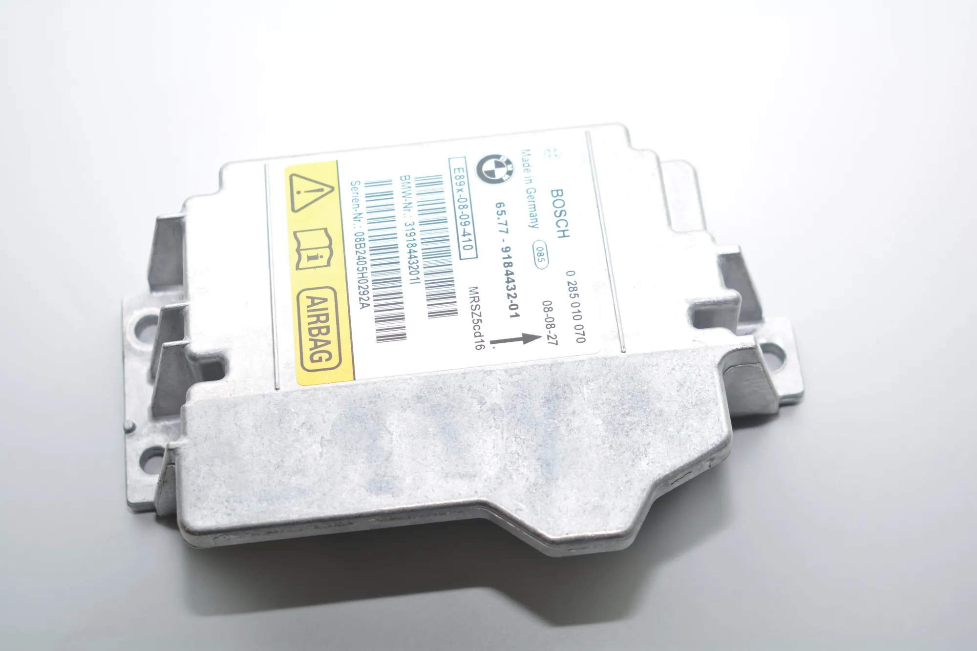 SRS Control Unit – OEM 9184432 · BMW 1 (E81) 118 d 2008 – 3
