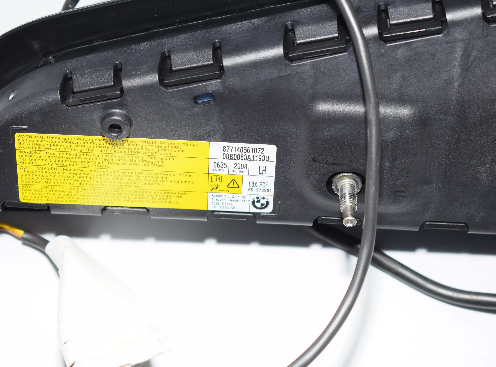 Front Left Seat Safety Bag SRS – OEM 7140561 · BMW 1 (E81) 118 d 2008 – 3