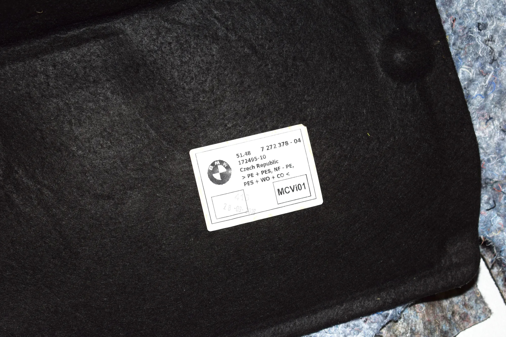 Interior Mat – OEM 7272377 · BMW i3 (I01) Electric 2016 – 4
