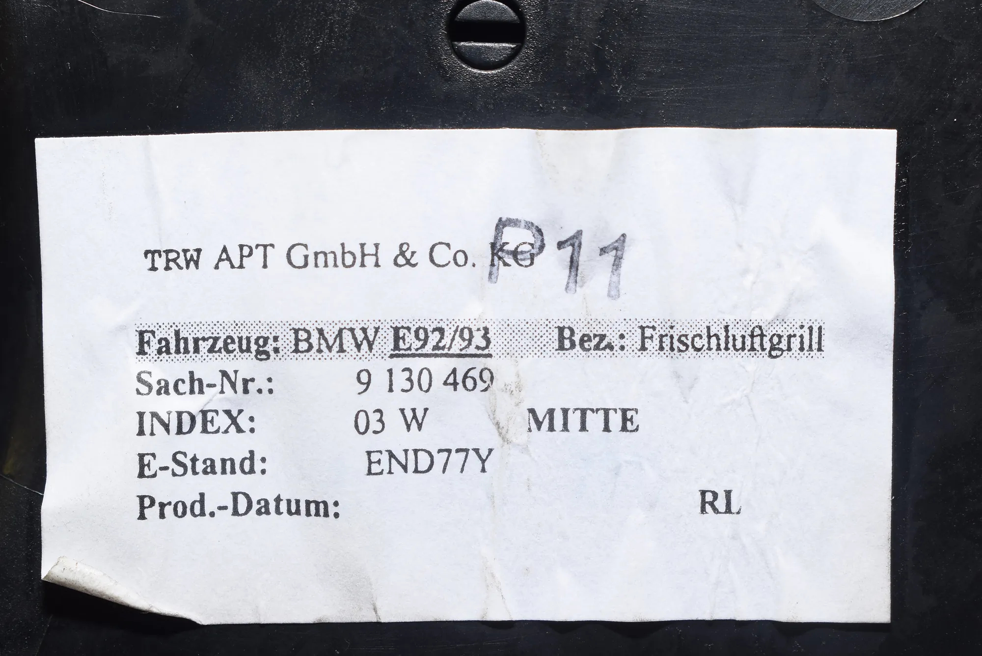 Dashboard Air Vents – OEM 9130469 · BMW 3 Coupe (E92) 320 d 2011 – 6