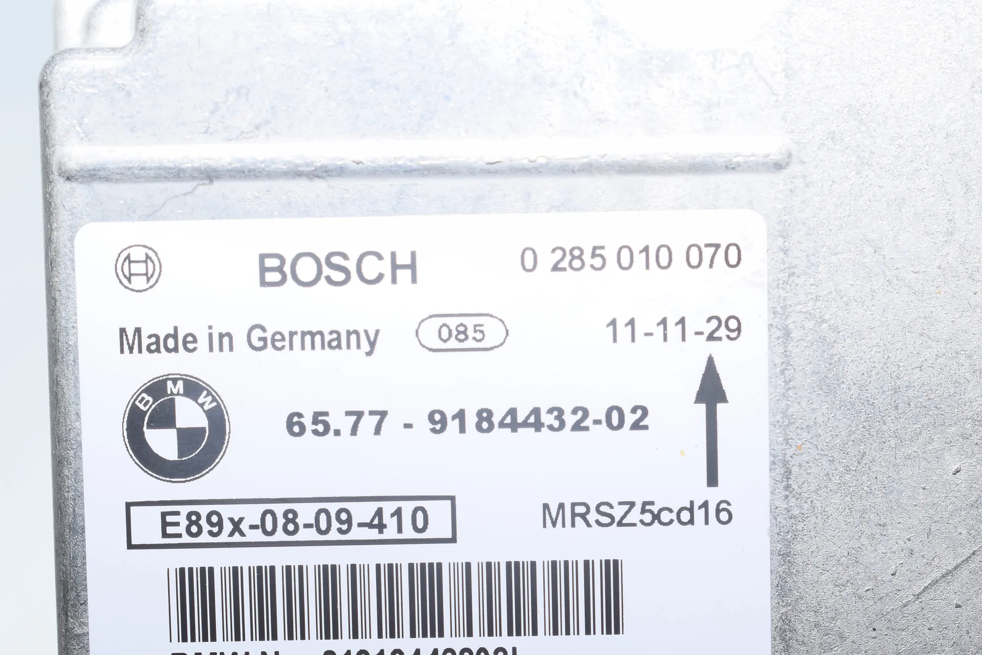 SRS Control Unit – OEM 9184432 · BMW 3 Coupe (E92) 320 d 2011 – 5