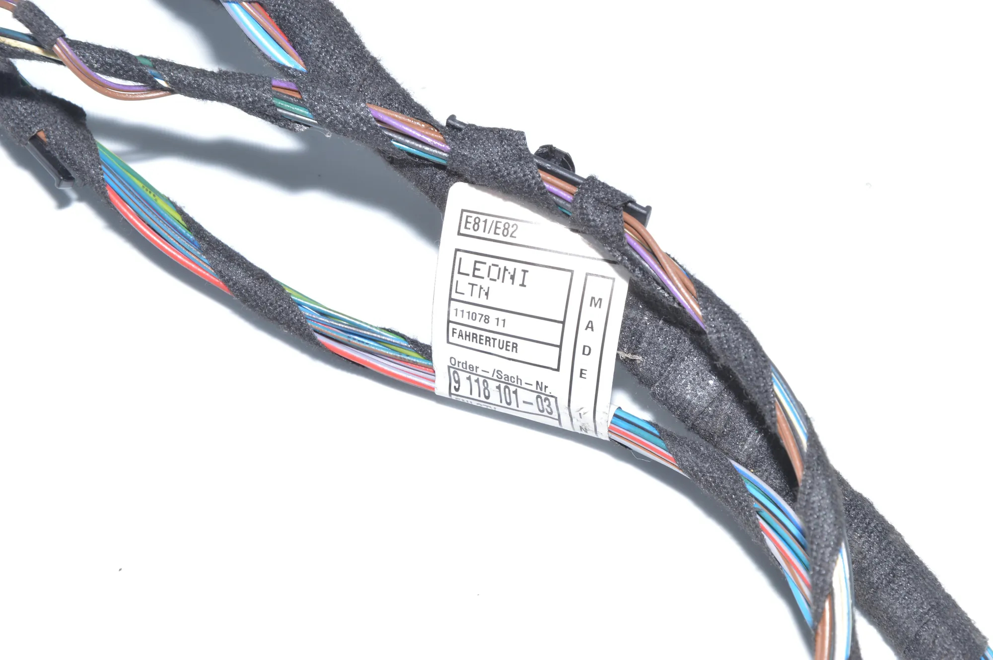Front Right Door Wiring – OEM 9126431 · BMW 1 Coupe (E82) 123 d 2011 – 3