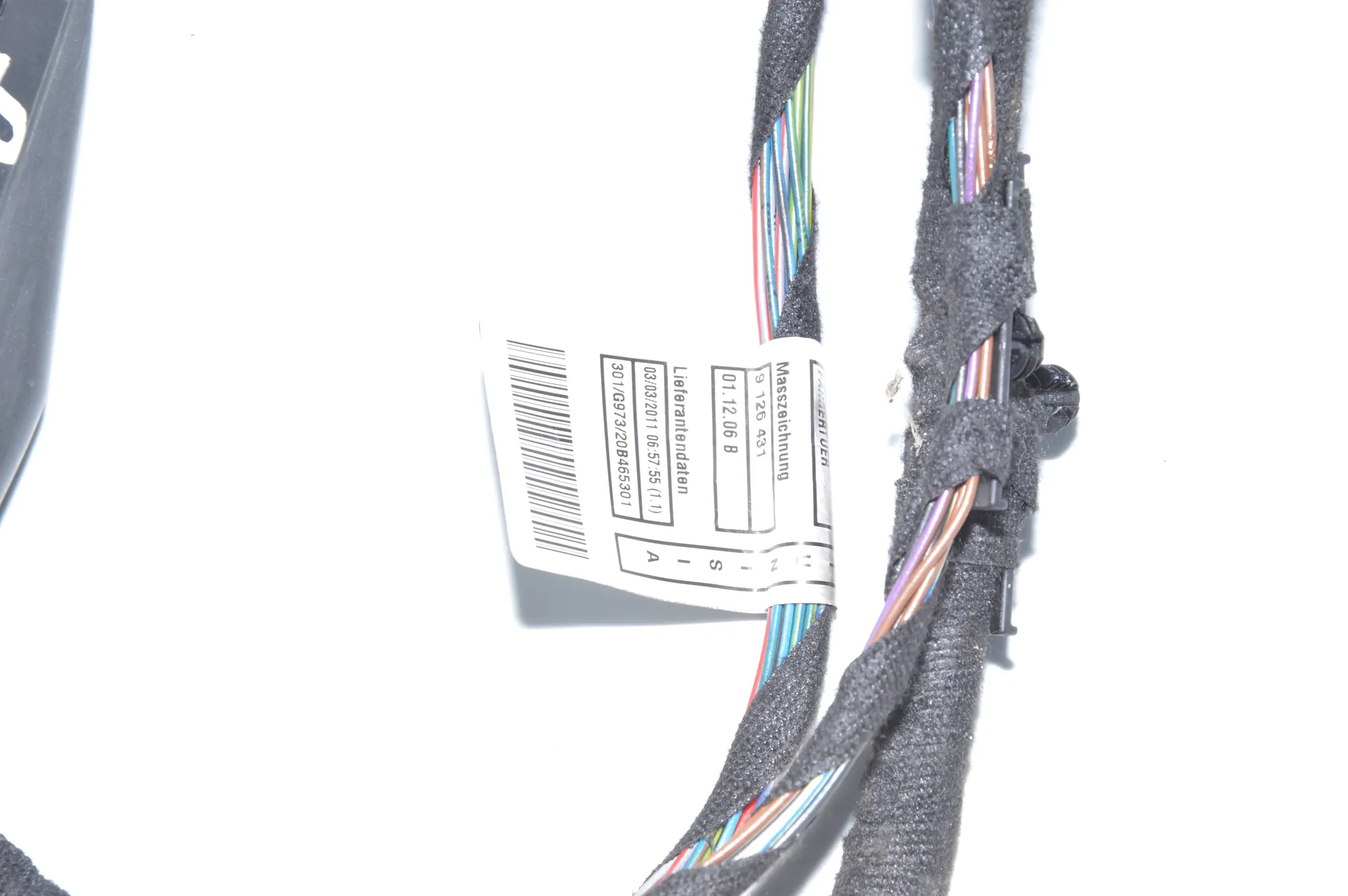 Front Right Door Wiring – OEM 9126431 · BMW 1 Coupe (E82) 123 d 2011 – 4