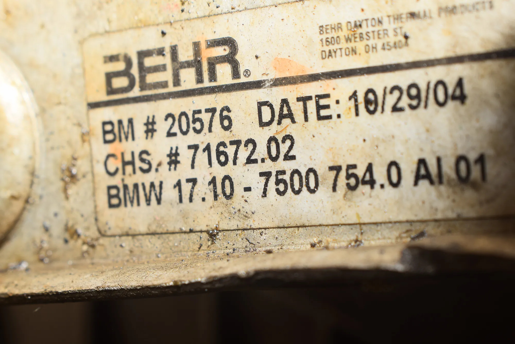 Cooling Radiator – OEM 7787040 · BMW X5 (E53) 3.0 d 2005 – 11