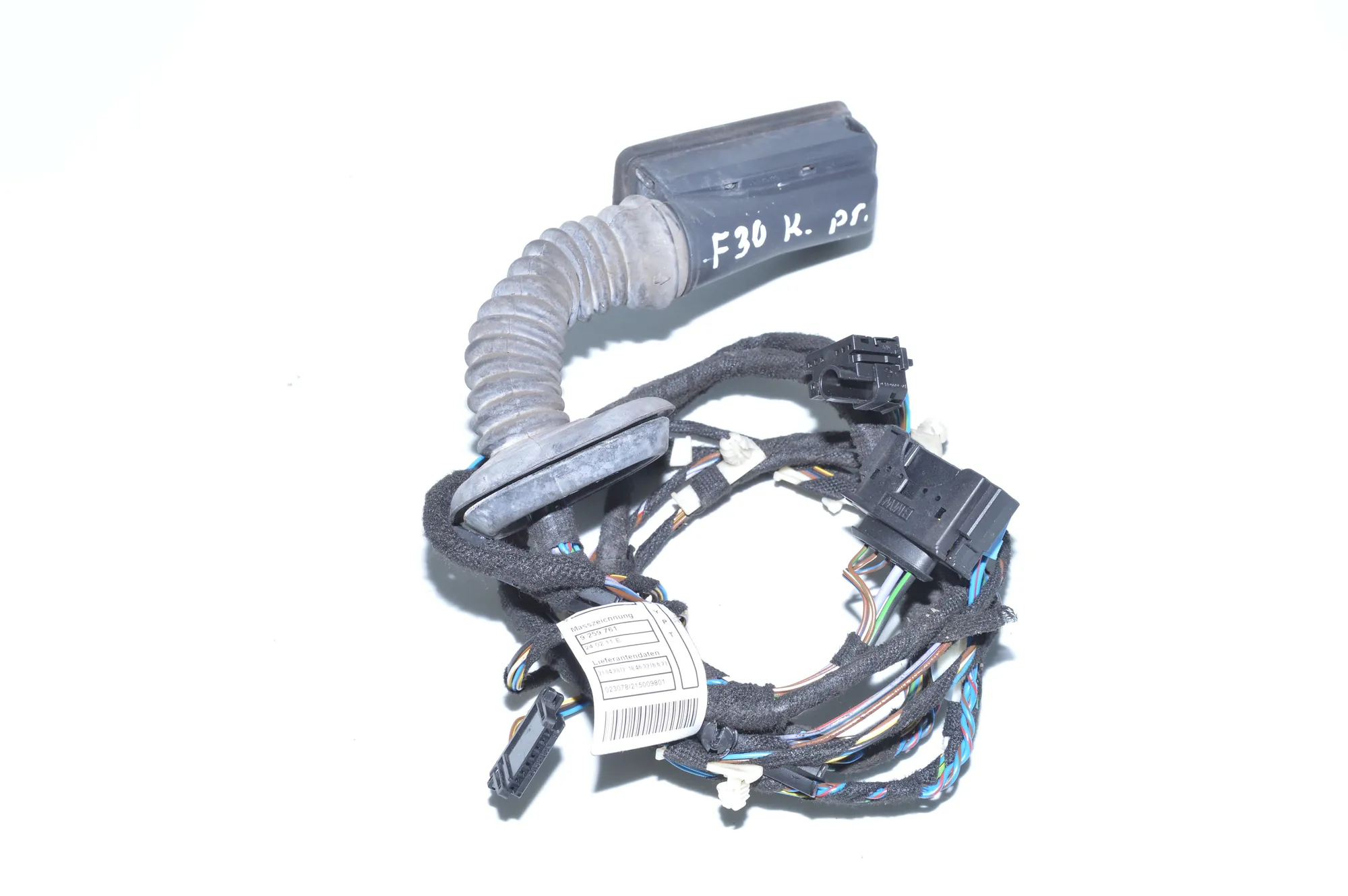 Front Left Door Wiring – OEM 9259761 · BMW 3 (F30, F80) 320 d 2012