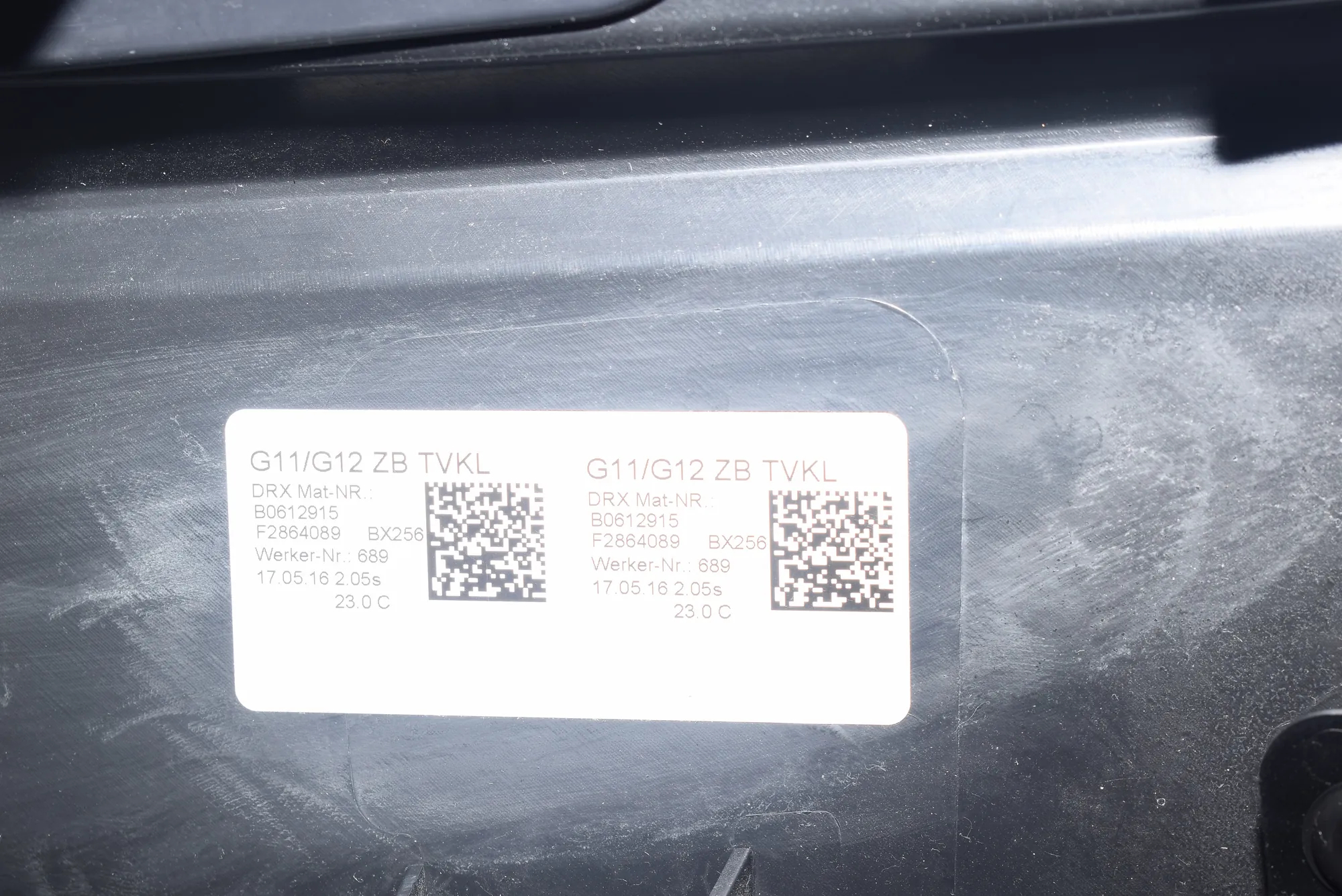 Rear Right Door Panel · BMW 7 (G11, G12) BMW 7 (G11, G12) 2016 – 6