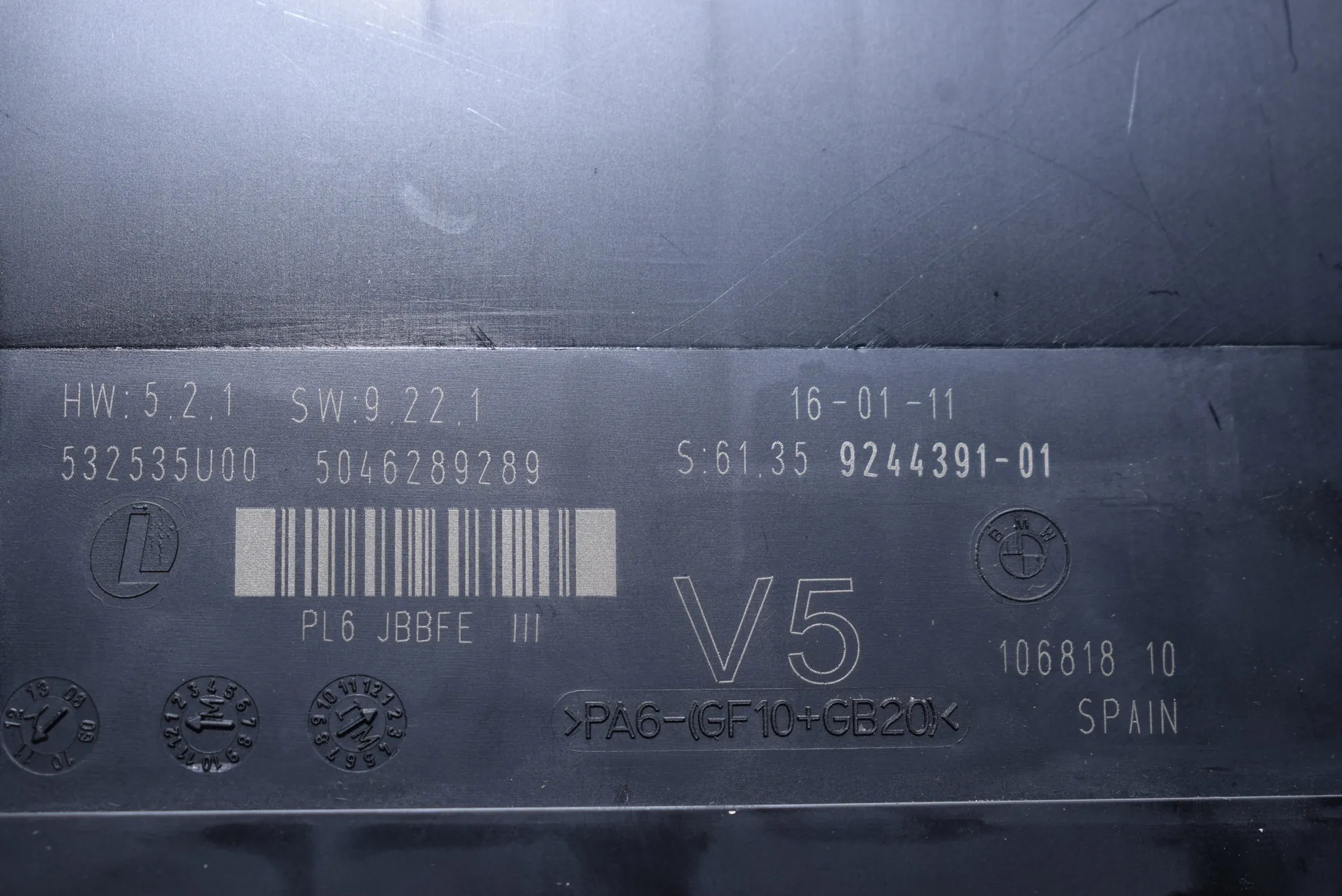Comfort Control Unit – OEM 9244391 · BMW 7 (F01, F02) 730 d 2011 – 7