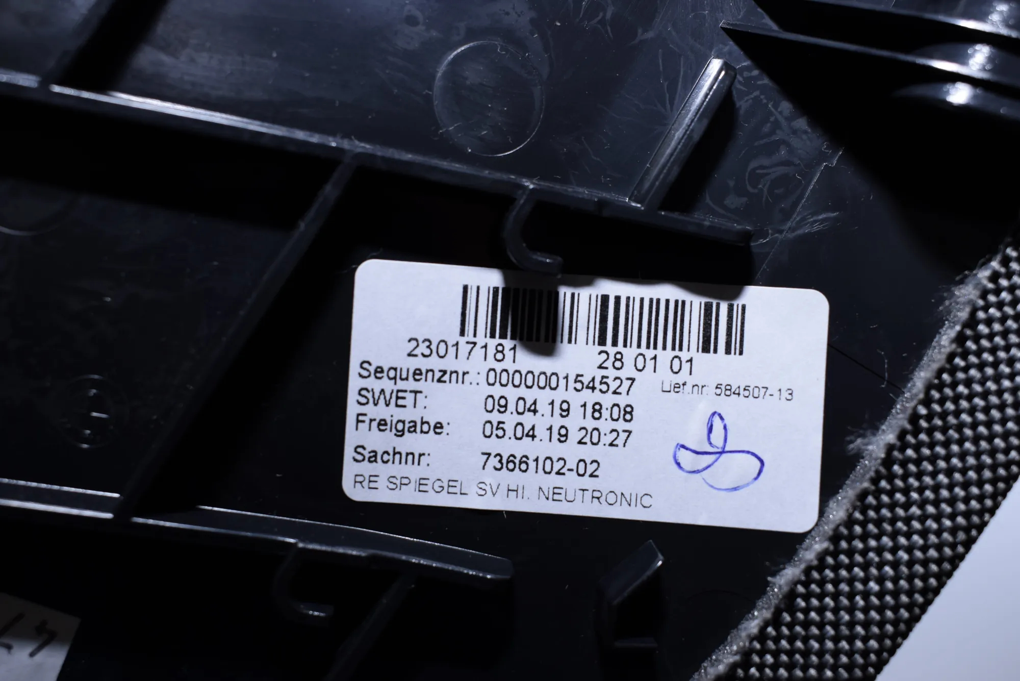 Other Trim Parts – OEM 7366102 · BMW i3 (I01) Electric 2019 – 4