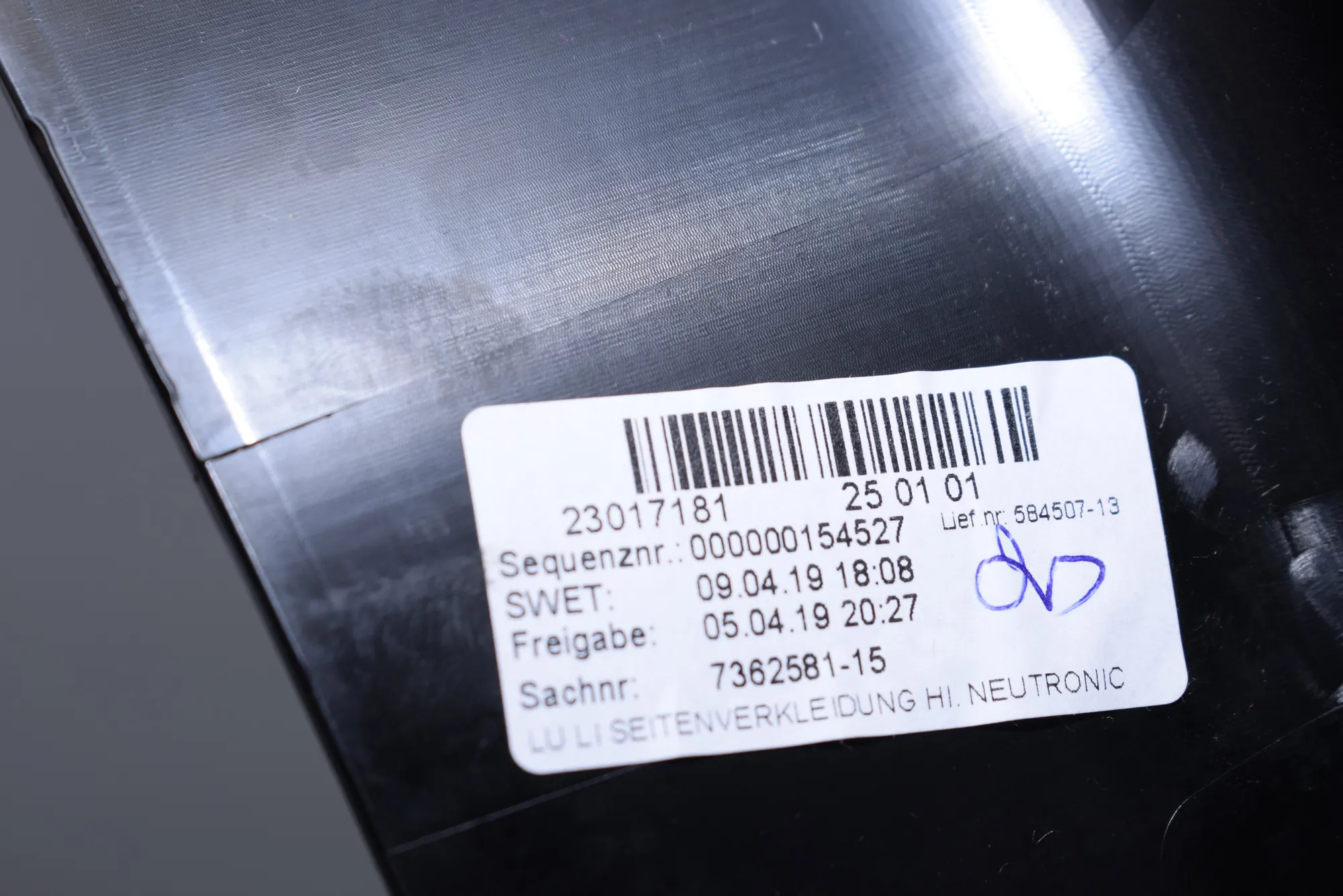 Left Side B Pillar Trim – OEM 7362581 · BMW i3 (I01) Electric 2019 – 6