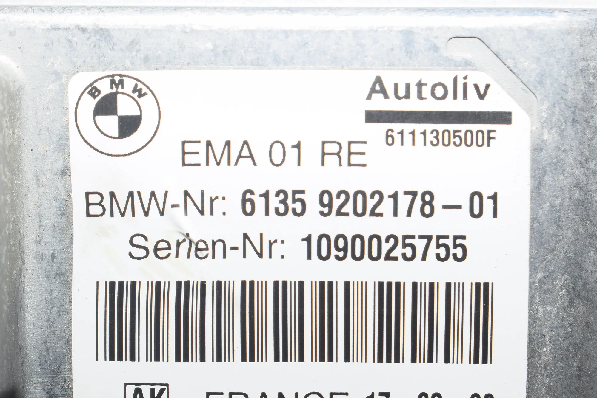Other Control Units – OEM 9202178 · BMW 7 (F01, F02) 730 d 2009 – 5