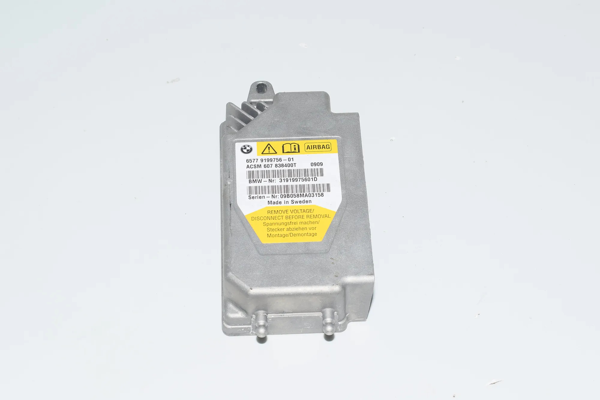 SRS Control Unit – OEM 9199756 · BMW 7 (F01, F02) 730 d 2009