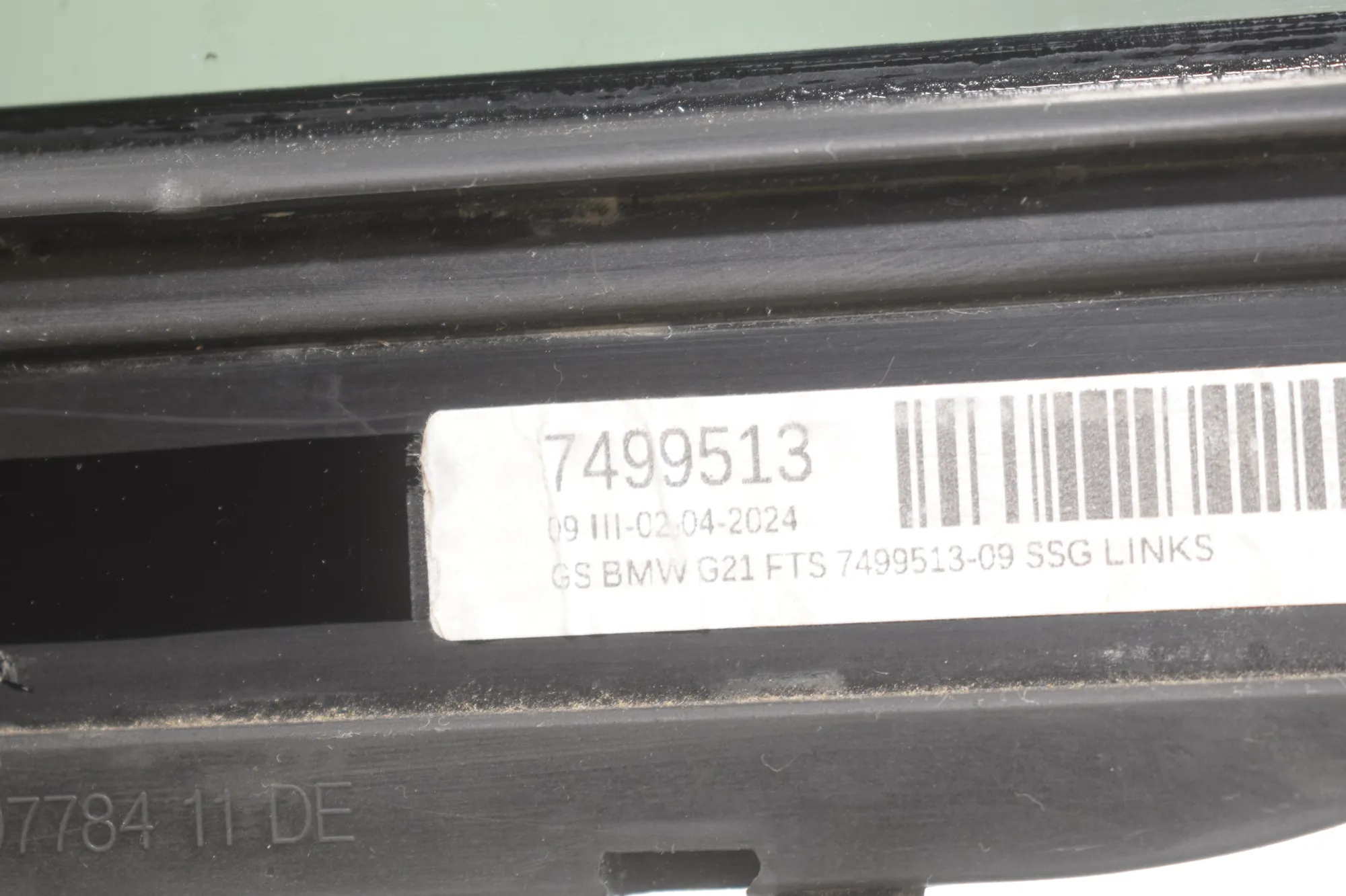 Rear Left Quarter Window – OEM 7499513 · BMW 3 Touring (G21) (2019 - -) 320 d 2024 – 5