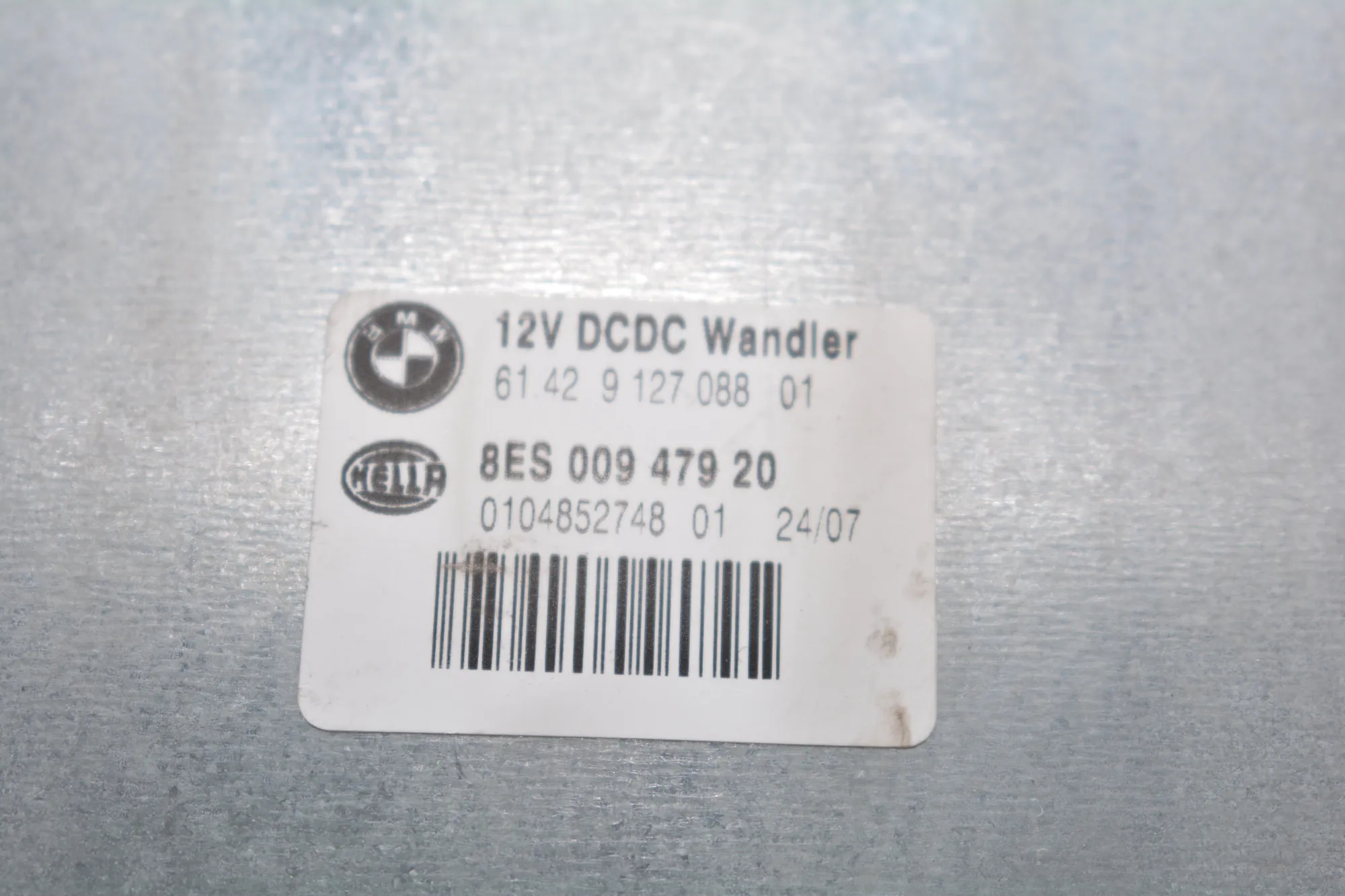 Other Control Units – OEM 9127088 · BMW 1 (E87) 118 d 2007 – 6