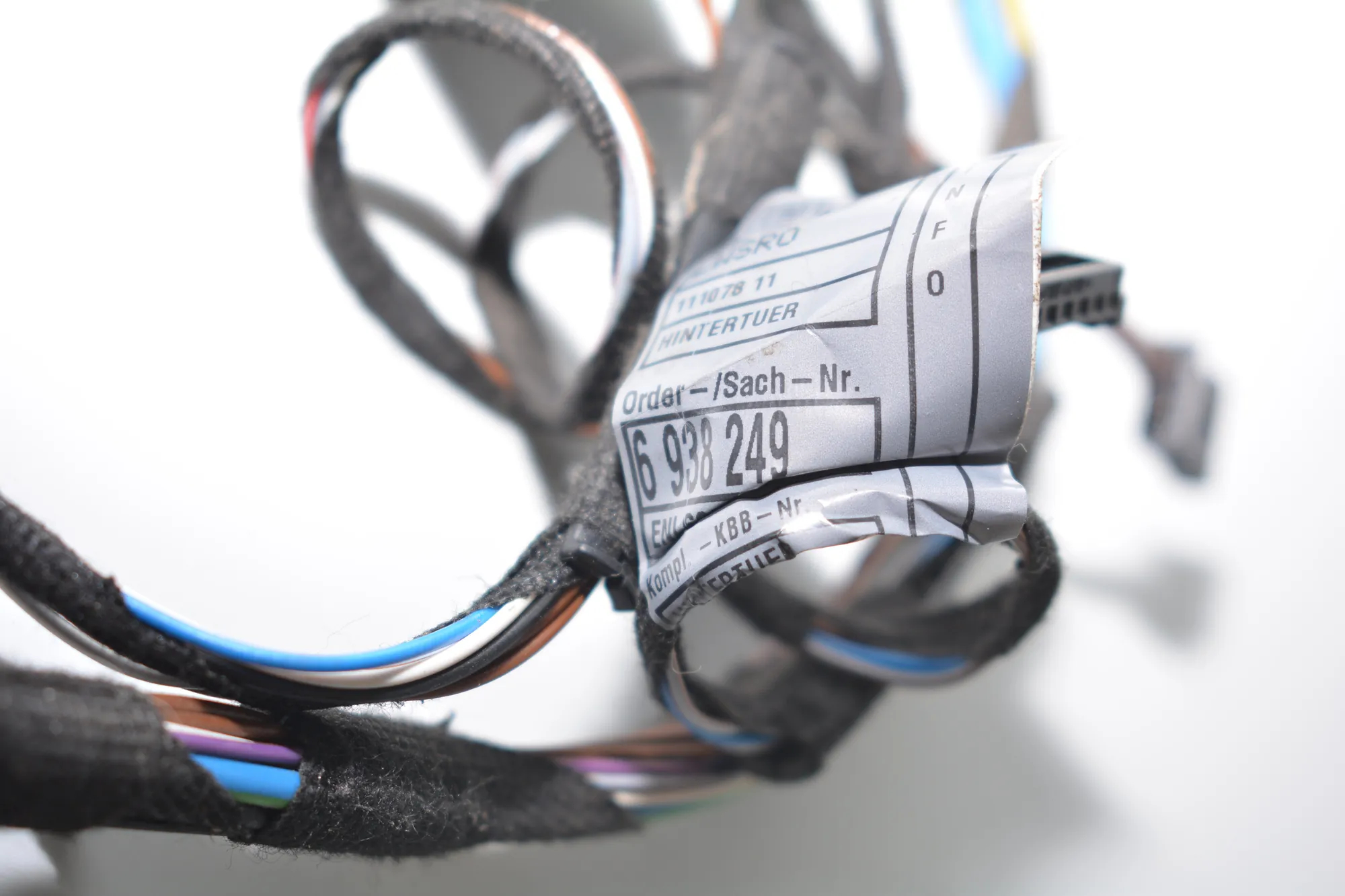 Rear Left Door Wiring – OEM 6938249 · BMW 3 (E90) 325 xi 2007 – 4