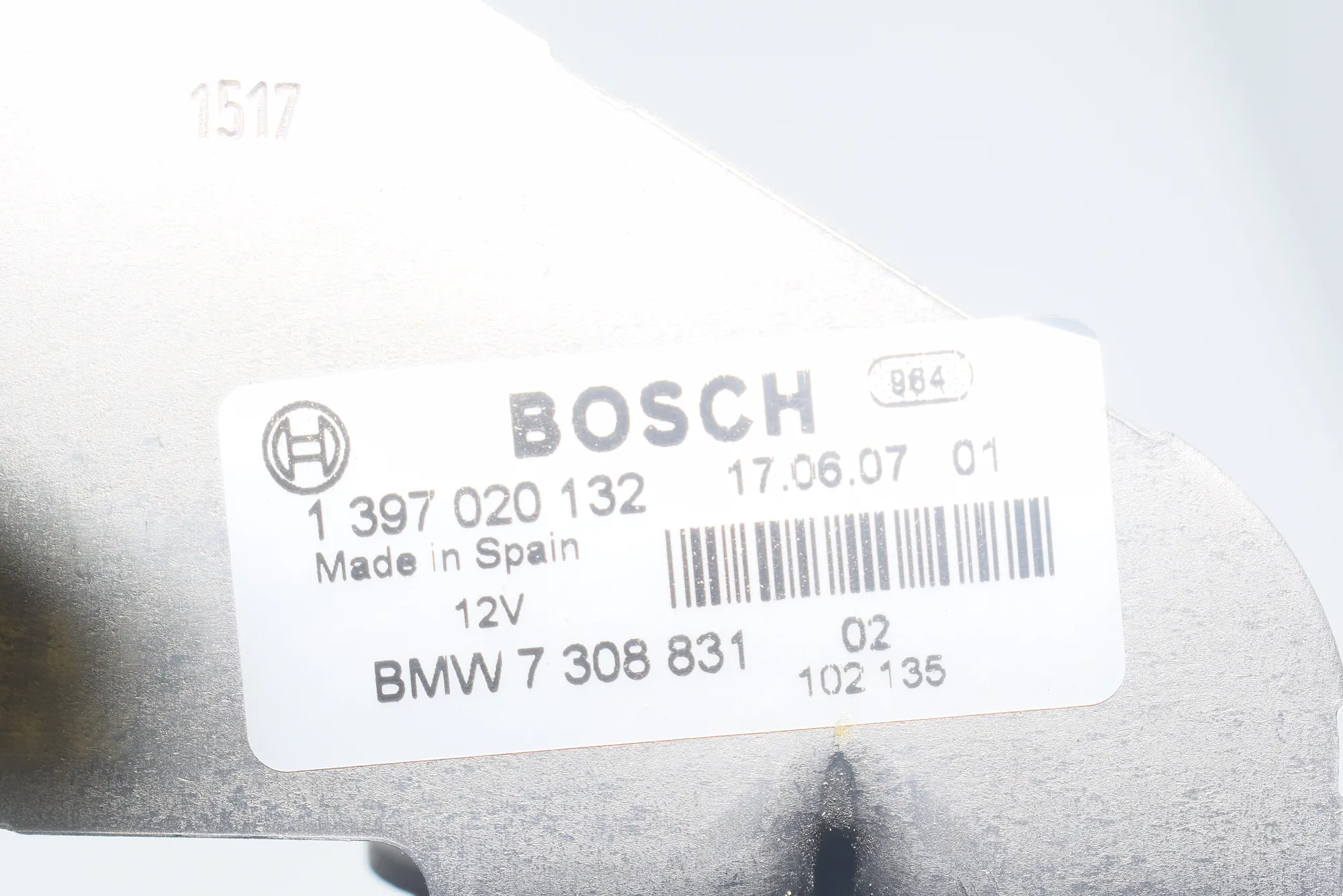 Tailgate Boot Lock – OEM 1391098144 · BMW 3 Touring (F31) 320 d xDrive 2017 – 6