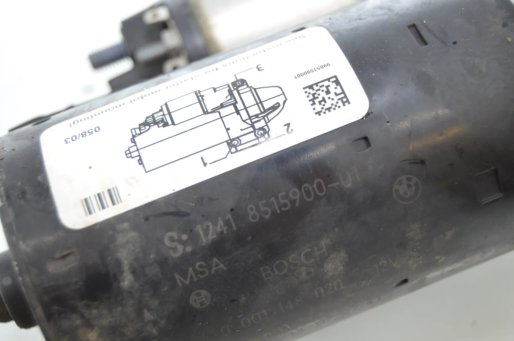Starter Motor – OEM 8515900 · BMW 5 Touring (F11) 530 d xDrive 2011 – 4