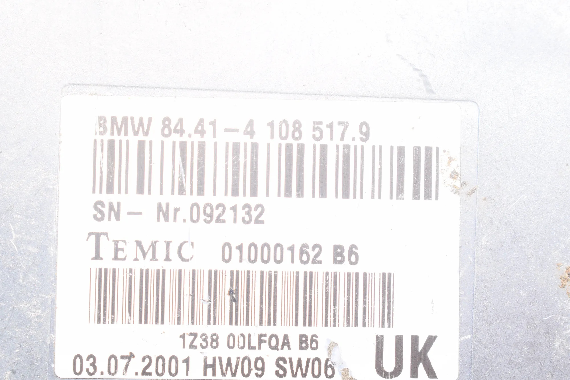 Other Control Units – OEM 4108517 · BMW X5 (E53) BMW X5 (E53) 2000 – 5