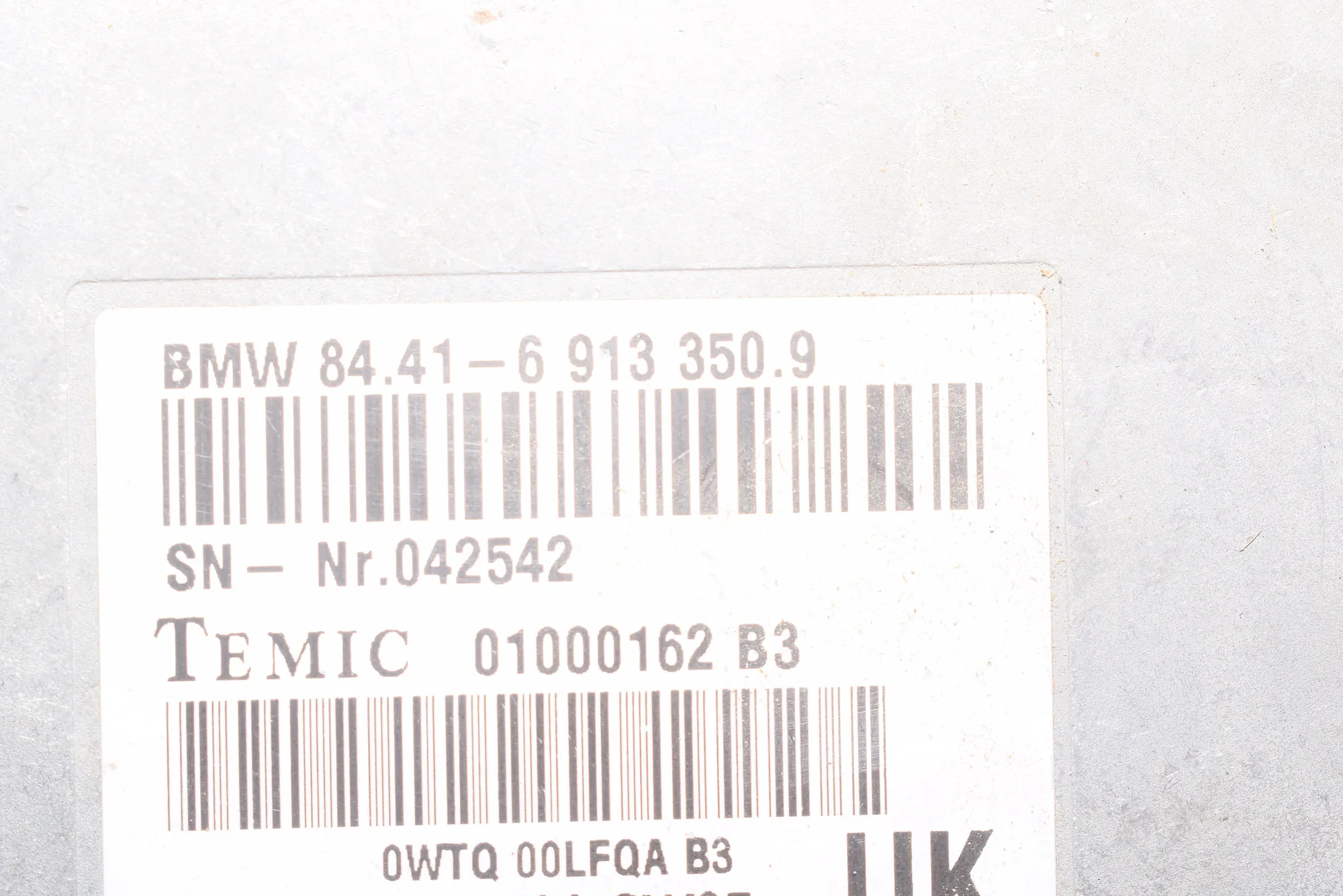 Other Control Units – OEM 6913350 · BMW 7 (E38) BMW 7 (E38) 2000 – 5