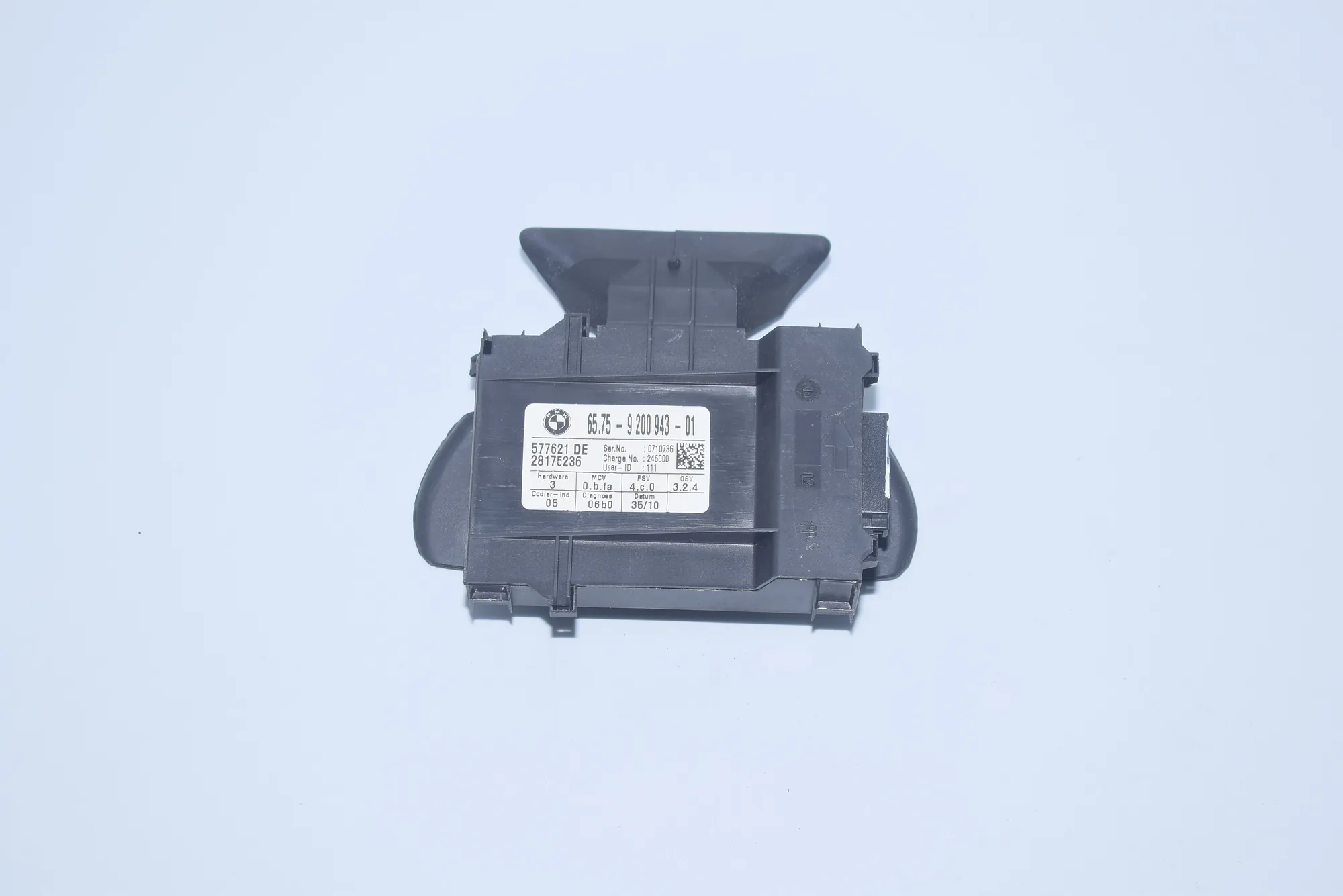 Other Control Units – OEM 9200943 · BMW 1 (E87) 116 d 2010