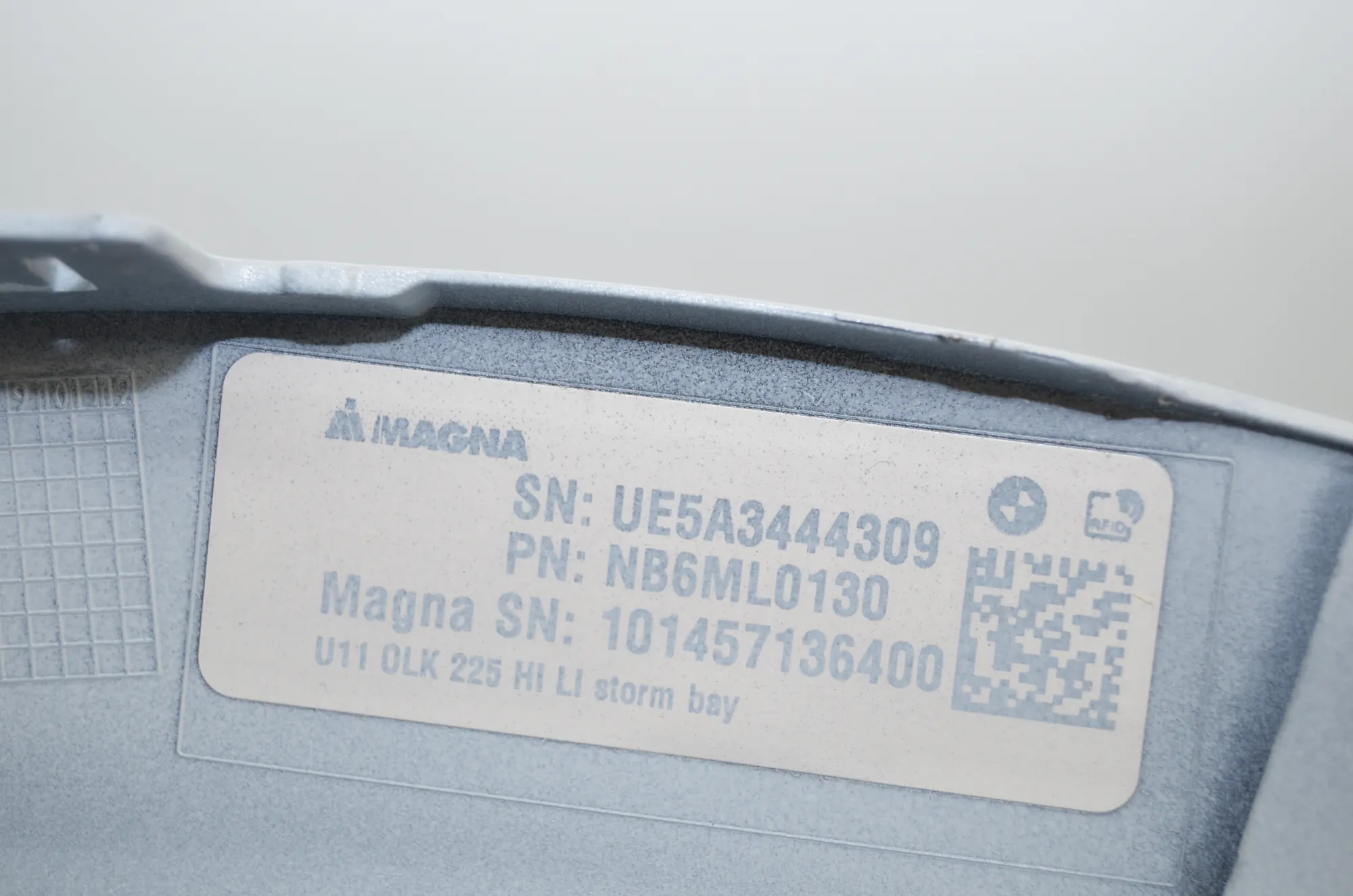 Front Right Fender Molding – OEM 5A34443 · BMW iX1 (U11 BEV) BMW iX1 (U11 BEV) iX1 eDrive 20 2024 – 4