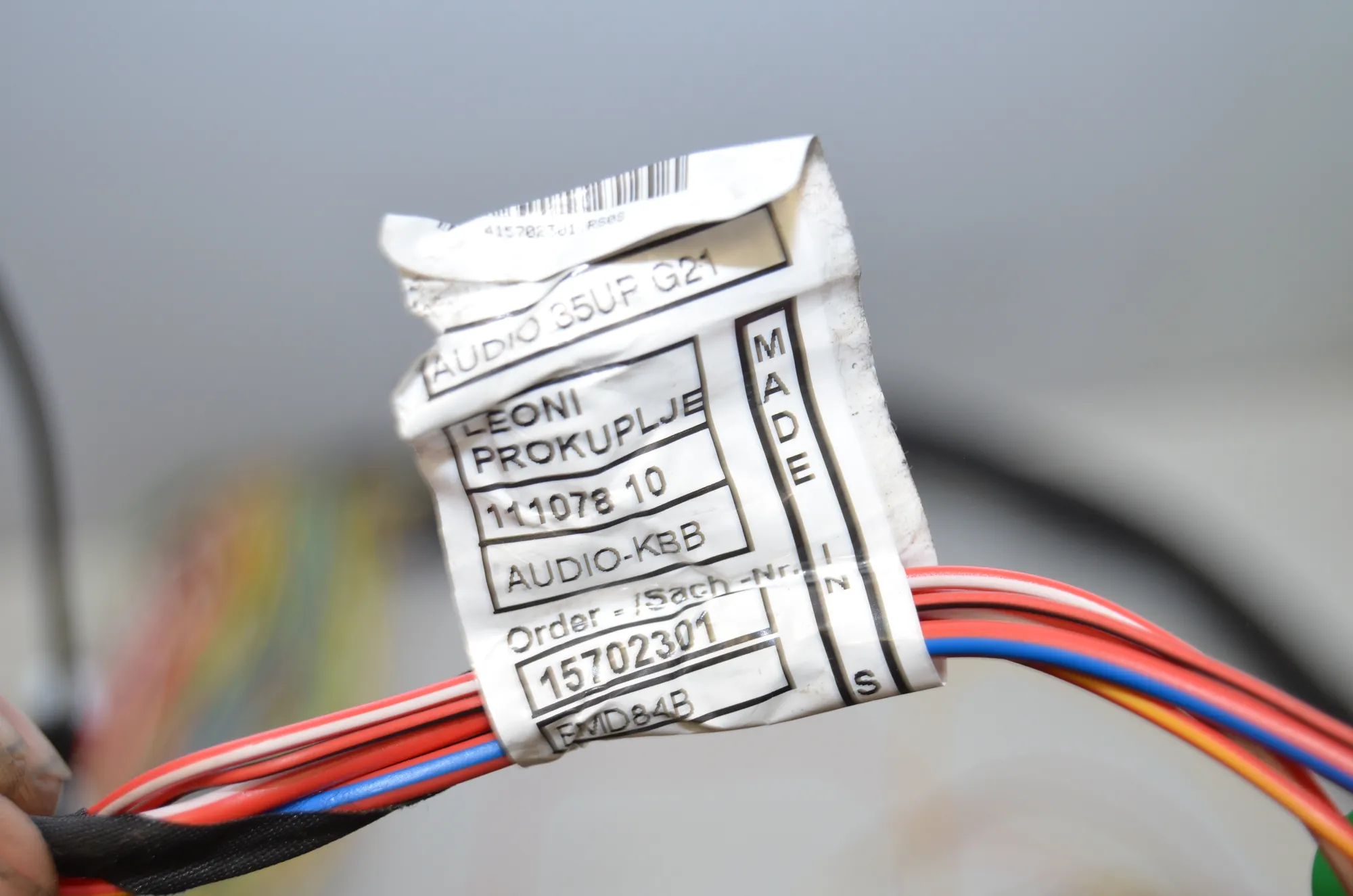 Cable Harness – OEM 15702301 · BMW 3 Touring (G21) (2019 - -) 320 i 2023 – 5