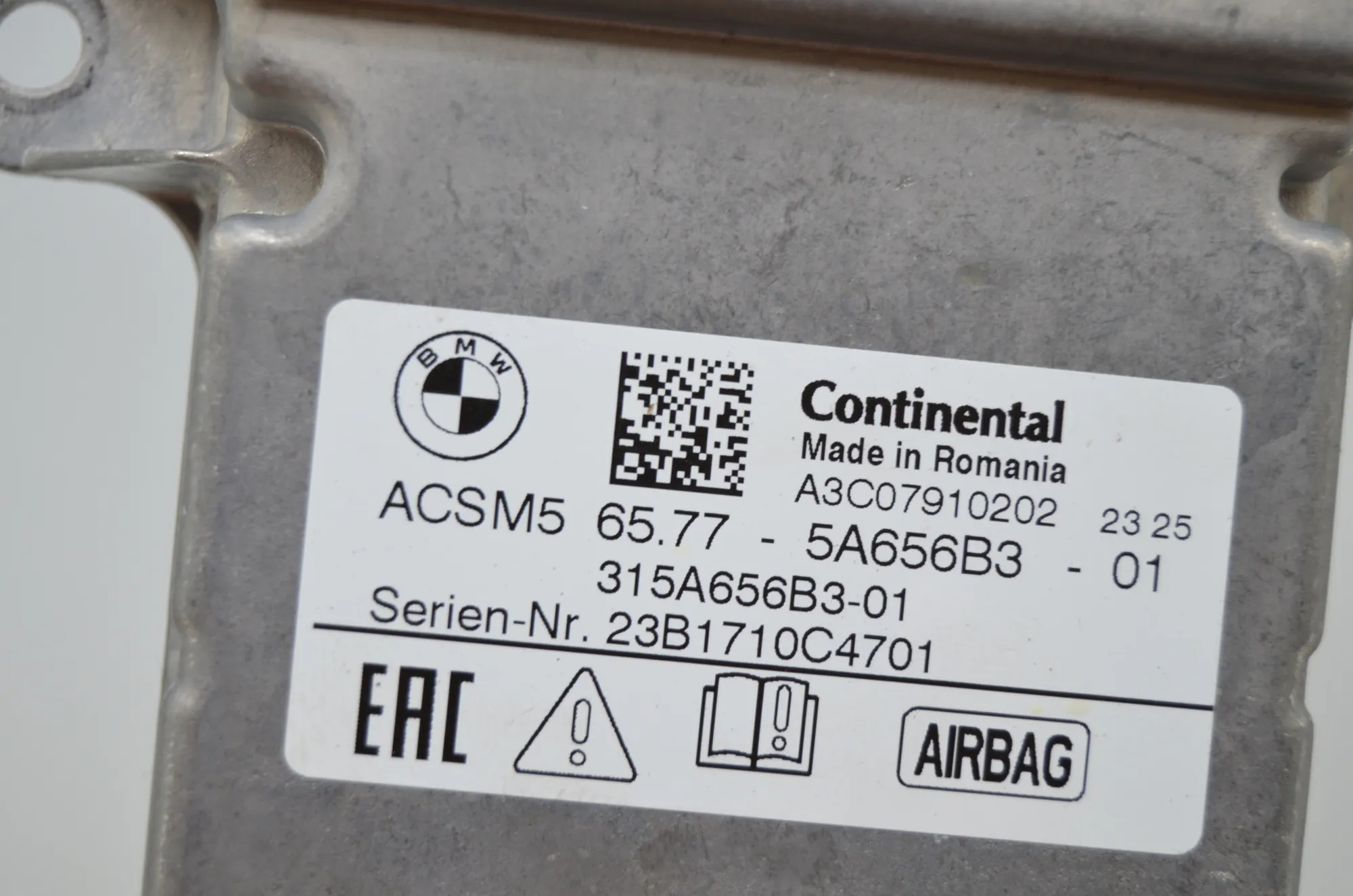 SRS Control Unit – OEM 5A656B3 · BMW 3 Touring (G21) (2019 - -) 320 i 2023 – 4