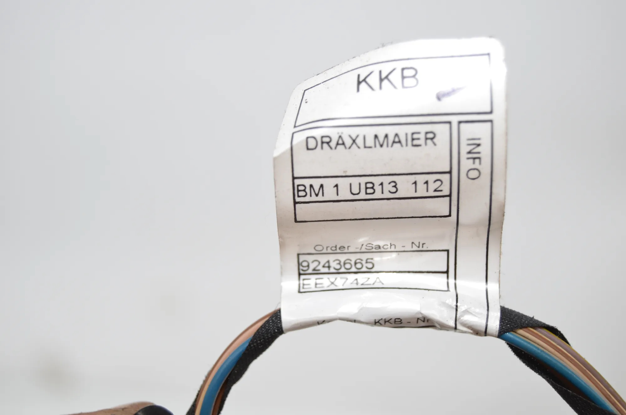Rear Left Door Wiring – OEM 9243665 · BMW X3 (F25) xDrive 20 d 2012 – 4