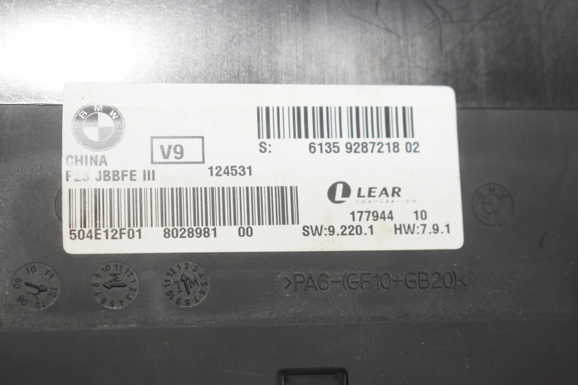 Other Control Units – OEM 9286953 · BMW X3 (F25) xDrive 20 d 2012 – 4