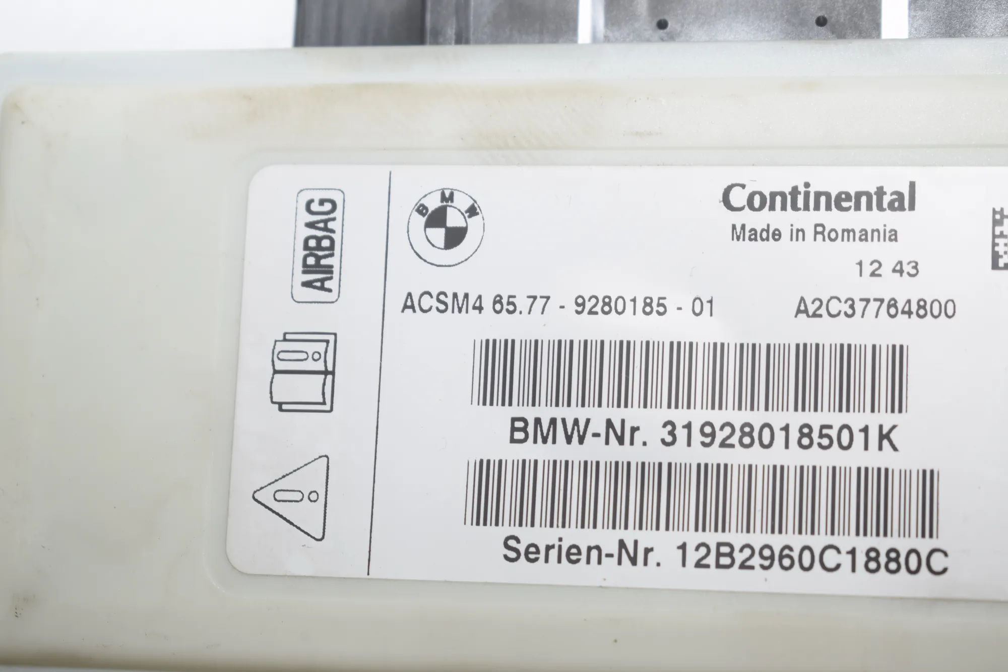 Other Control Units – OEM 9286953 · BMW X3 (F25) xDrive 20 d 2012 – 6