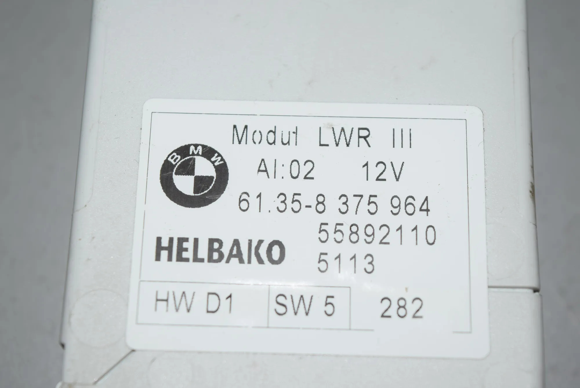 Other Control Units – OEM 8375964 · BMW 5 (E39) BMW 5 (E39) 2000 – 3