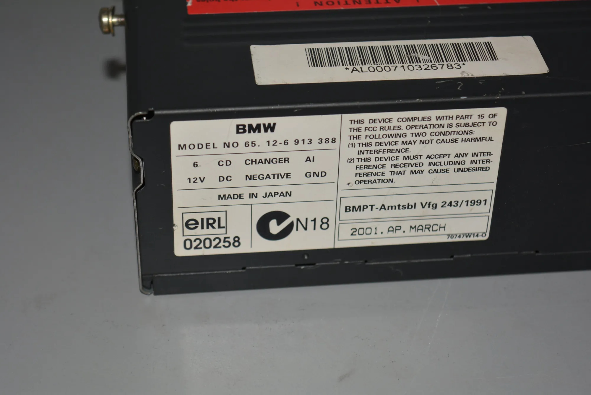 CD Changer · BMW 5 (E39) 530 i 2001 – 3