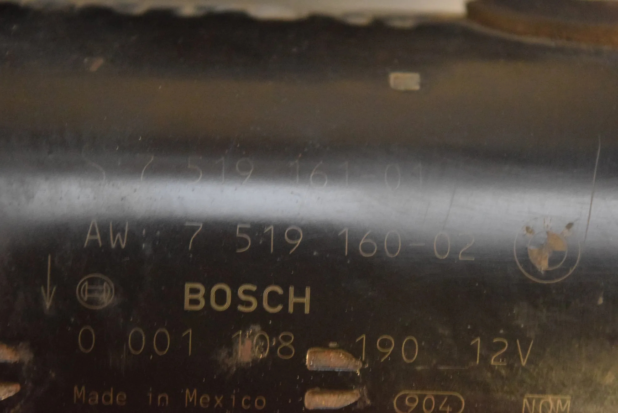 Starter Motor – OEM 7519160 · BMW X5 (E53) 2005 – 3